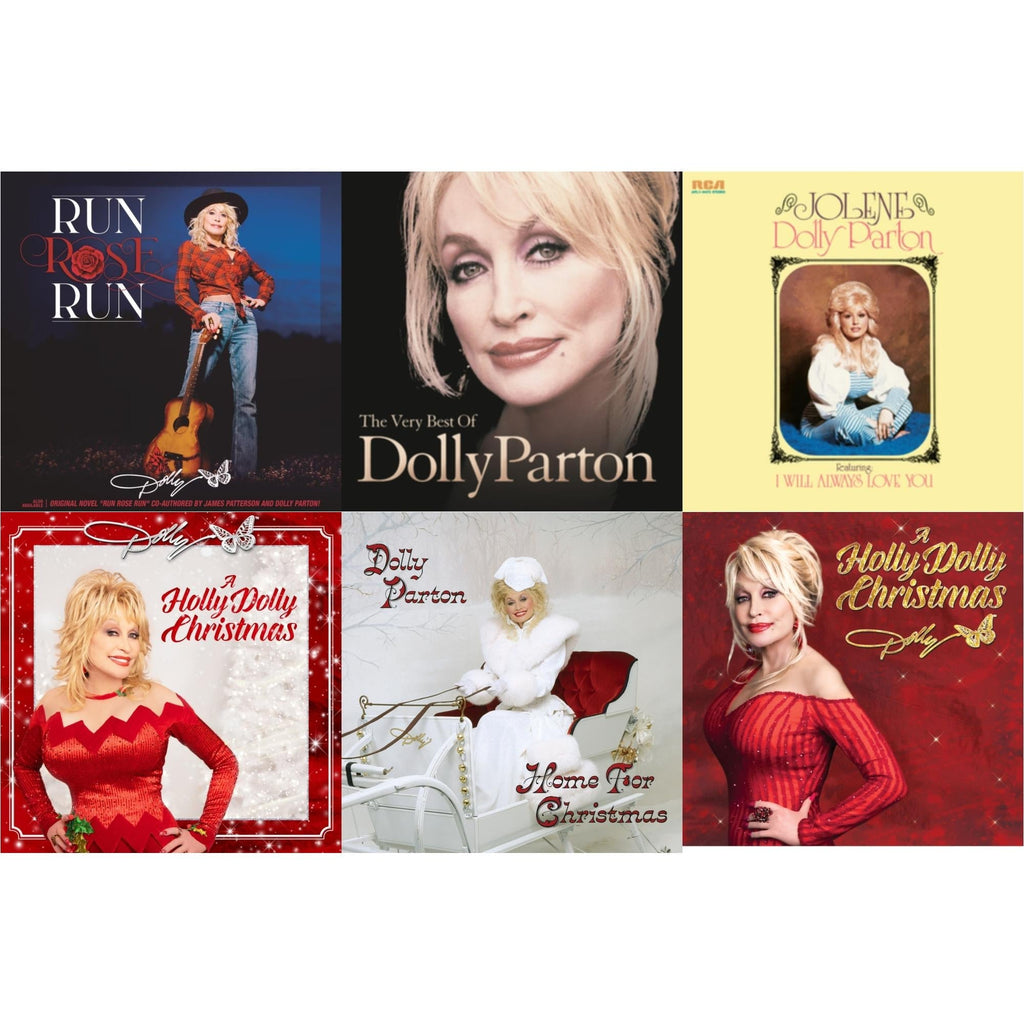 Holly Dolly Christmas (Ultimate Deluxe Edition) & Holly Dolly Christmas (Opaque Red LP Vinyl) & Jolene (140G/Dl Insert) & Run Rose Run & Very Best Of Dolly Parton (2LP) & Home For Christmas (140G)
