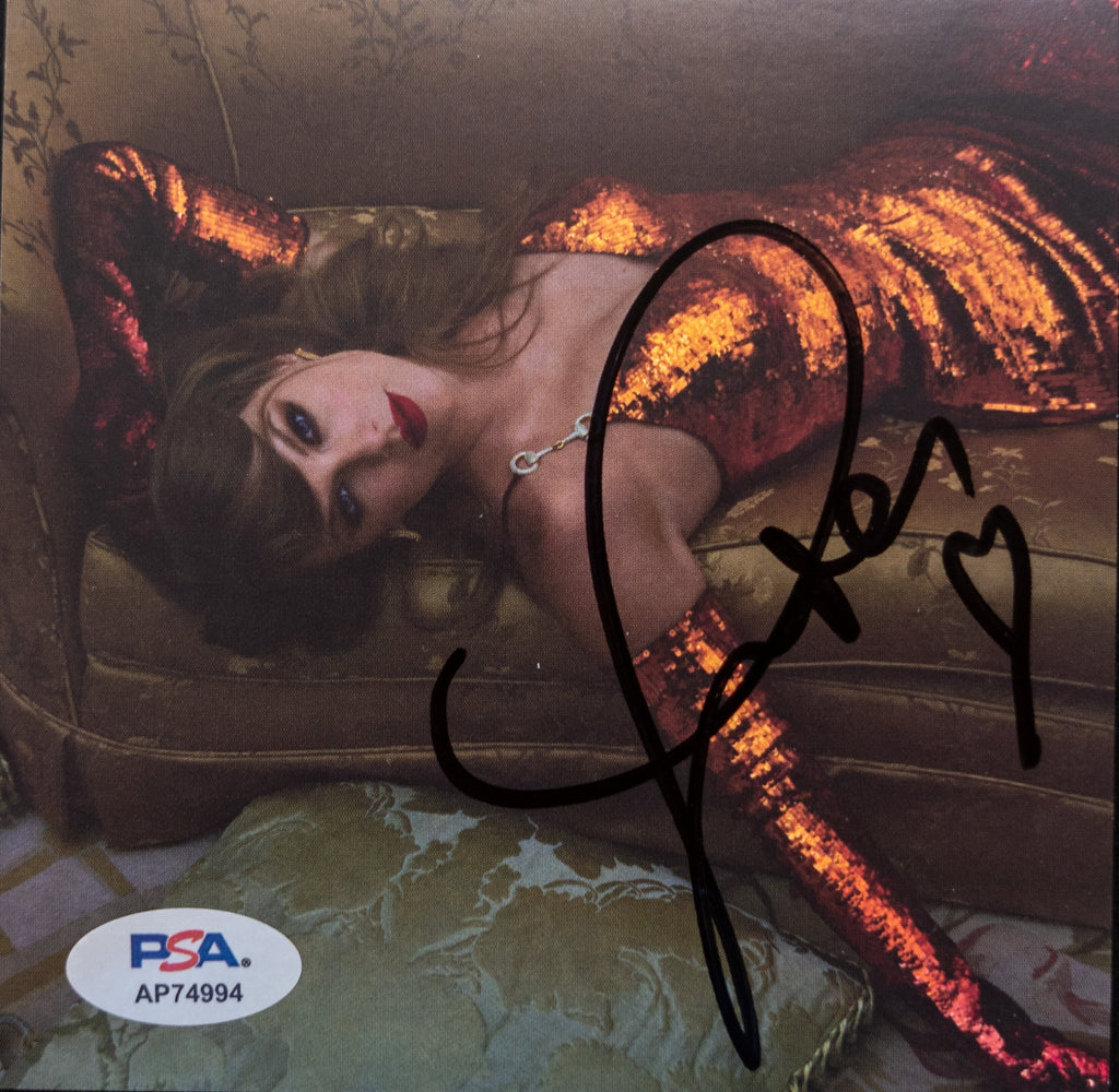 Taylor Swift Signed CD Cover Framed PSA/DNA The Life of a Showgirl