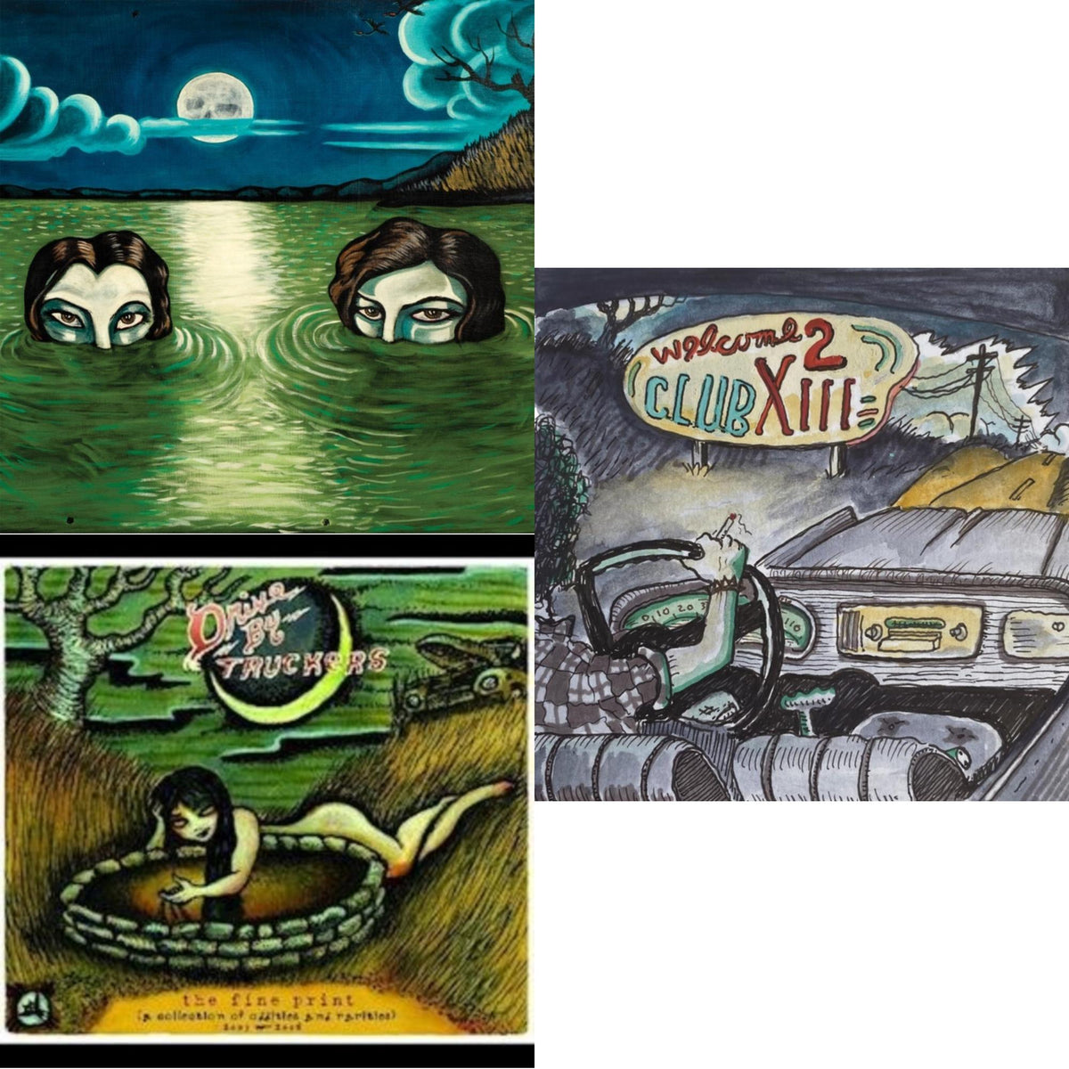 Fine Print (Clear With Green Splatter Vinyl/Limited Edition/2LP/180G) & Welcome 2 Club Xiii & English Oceans (10-Year Edition) (2LP/Sea-Glass Blue W/ D-Side Etching)