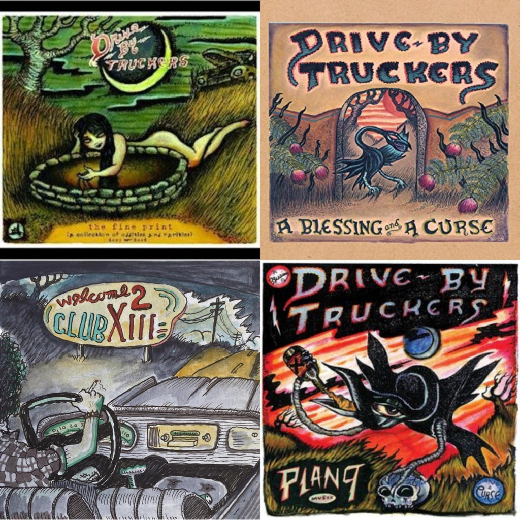 Drive-By Truckers - Blessing & A Curse (Clear With Purple Splatter LP Vinyl/Limited Edition/180G) & Fine Print (Clear With Green Splatter Vinyl/Limited Edition/2LP/180G) & Plan 9 Records July 13, 2006 (3LP) & Welcome 2 Club Xiii
