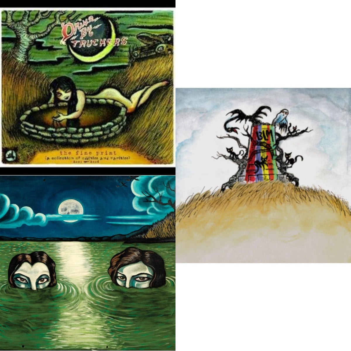 Fine Print (Clear With Green Splatter Vinyl/Limited Edition/2LP/180G) & New Ok (Red LP Vinyl) & English Oceans (10-Year Edition) (2LP/Sea-Glass Blue W/ D-Side Etching)
