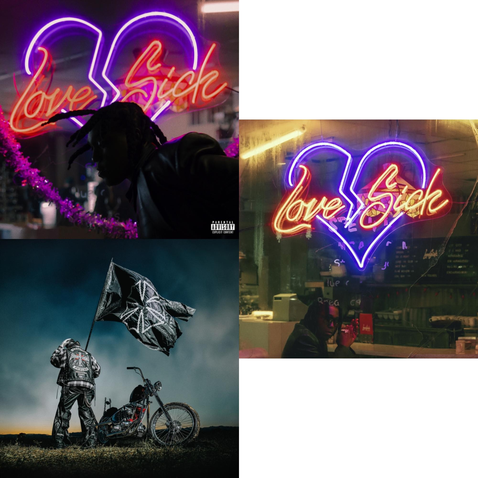 Love Sick (2LP/Translucent Glitter Red Vinyl/Poster) & Hardstone Pyscho (Cobalt Blue Vinyl/2LP) & Love Sick