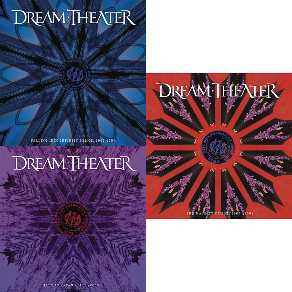 Lost Not Forgotten Archives: The Majesty Demos (1985-1986) (2LP/CD) & Lost Not Forgotten Archives: Falling Into Infinity Demos, 1996-1997 (3LP/2CD) & Lost Not Forgotten Archives: Made In Japan - Live (2006) (2LP/CD)