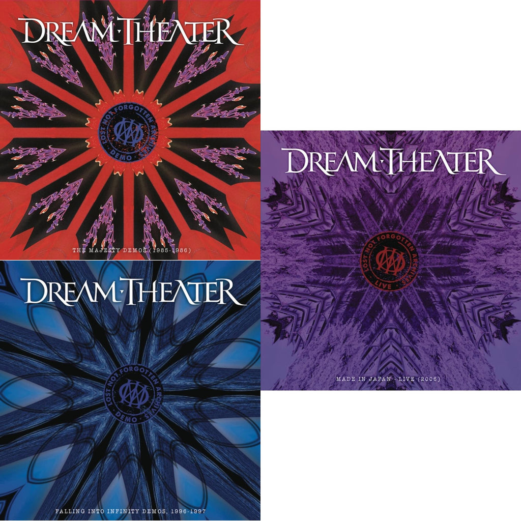 Lost Not Forgotten Archives: The Majesty Demos (1985-1986) (2LP/CD) & Lost Not Forgotten Archives: Falling Into Infinity Demos, 1996-1997 (3LP/2CD/Sky Blue Vinyl) & Lost Not Forgotten Archives: Made In Japan - Live (2006) (2LP/CD)