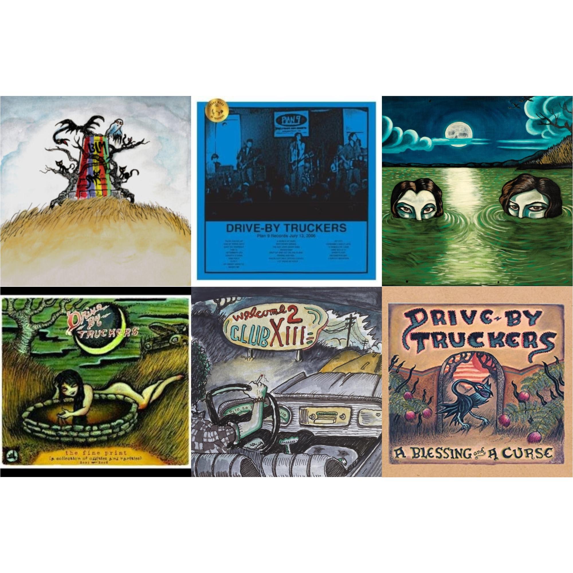 Drive-By Truckers - New Ok (Red LP Vinyl) & Plan 9 Records July 13, 2006 (3LP) & English Oceans (10-Year Edition) (2LP/Sea-Glass Blue W/ D-Side Etching) & Fine Print (Clear With Green Splatter Vinyl/Limited Edition/2LP/180G) & Welcome 2 Club Xiii &