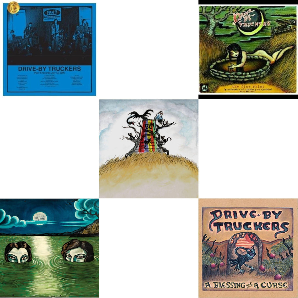 Drive-By Truckers - Plan 9 Records July 13, 2006 (3LP) & Blessing & A Curse (Clear With Purple Splatter LP Vinyl/Limited Edition/180G) & Fine Print (Clear With Green Splatter Vinyl/Limited Edition/2LP/180G) & New Ok (Red LP Vinyl) & English Oceans