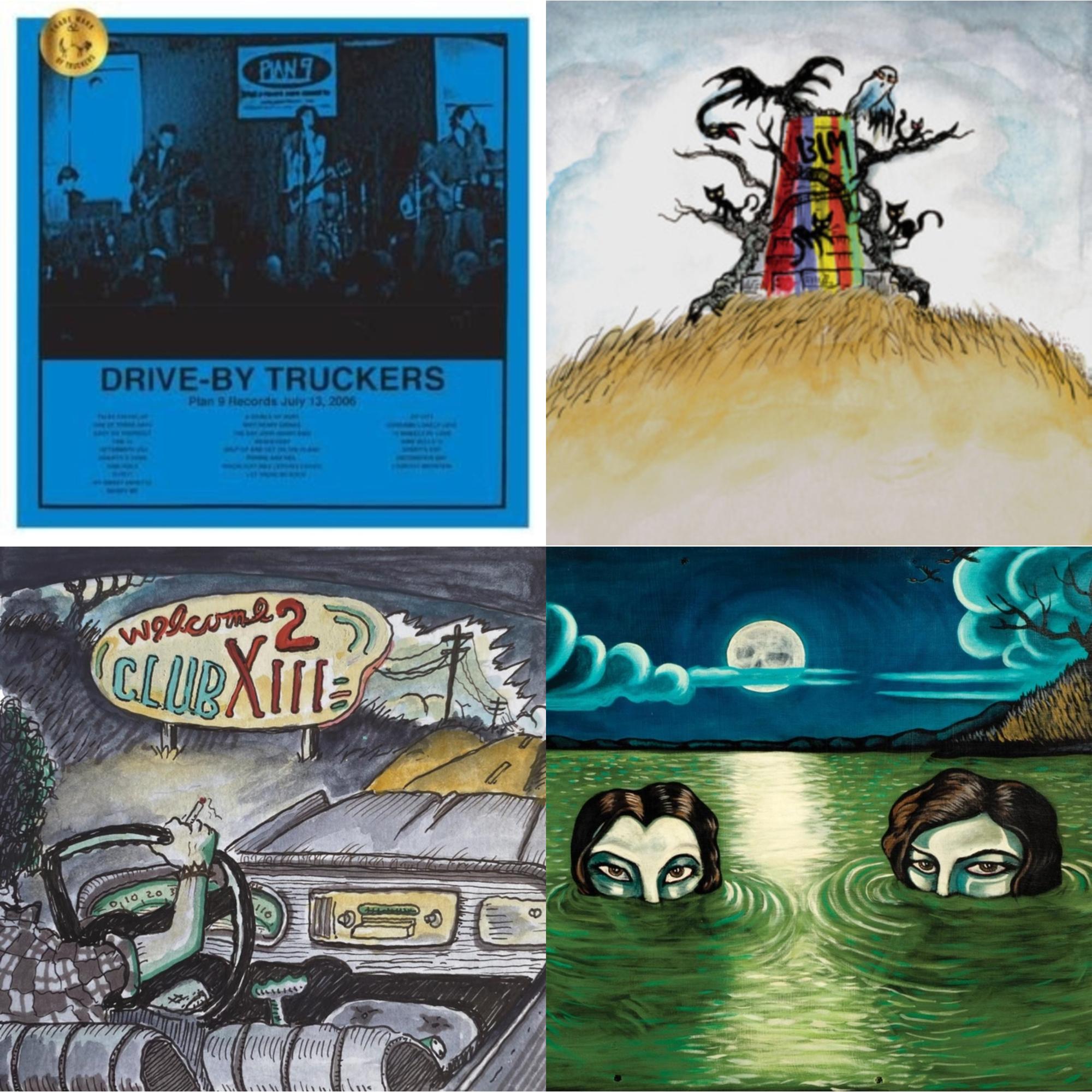 Drive-By Truckers - Plan 9 Records July 13, 2006 (3LP) & New Ok (Red LP Vinyl) & Welcome 2 Club Xiii & English Oceans (10-Year Edition) (2LP/Sea-Glass Blue W/ D-Side Etching)
