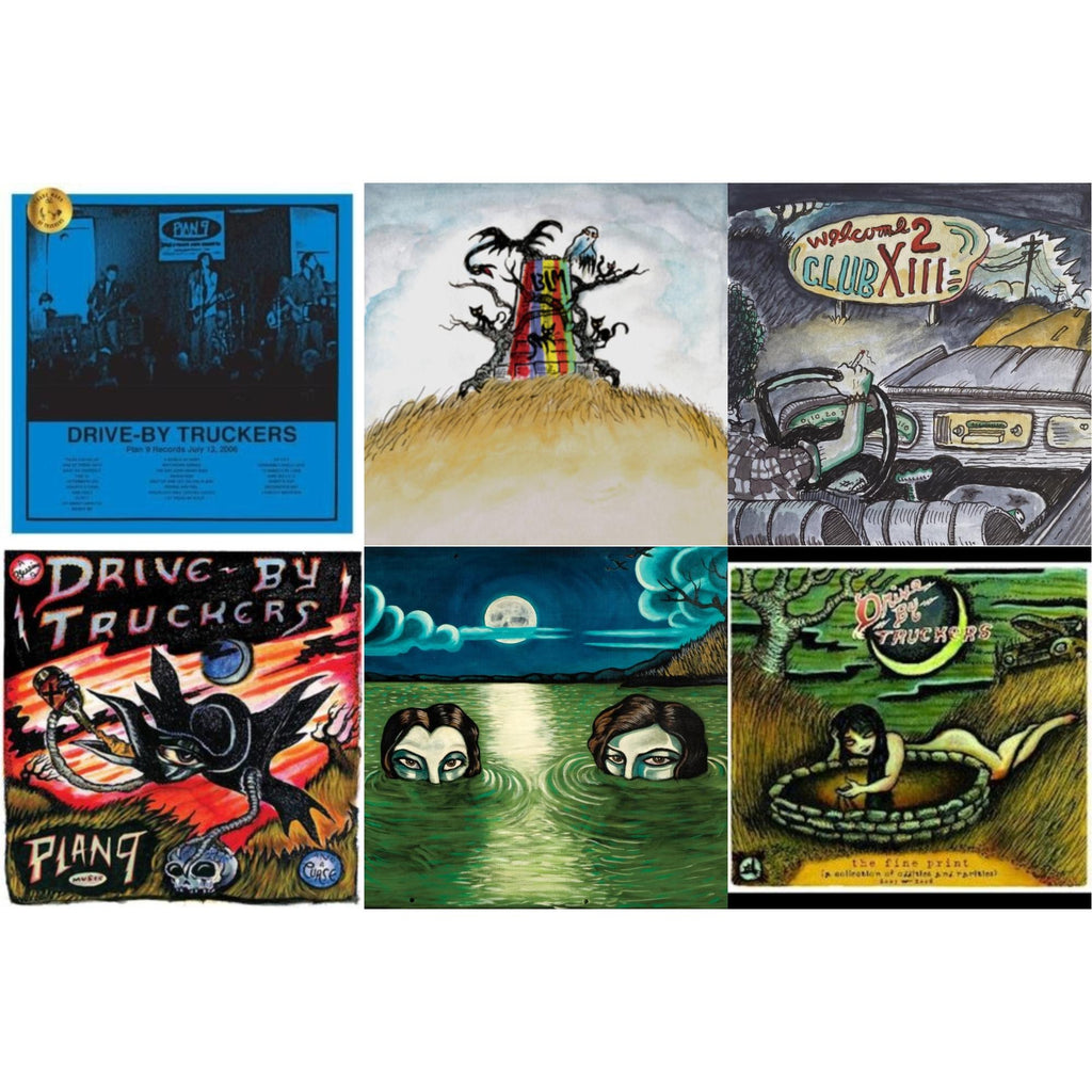 Drive-By Truckers - Plan 9 Records July 13, 2006 (3LP) & New Ok (Red LP Vinyl) & Welcome 2 Club Xiii & Plan 9 Records July 13, 2006 (3LP) & English Oceans (10-Year Edition) (2LP/Sea-Glass Blue W/ D-Side Etching) & Fine Print (Clear With Green