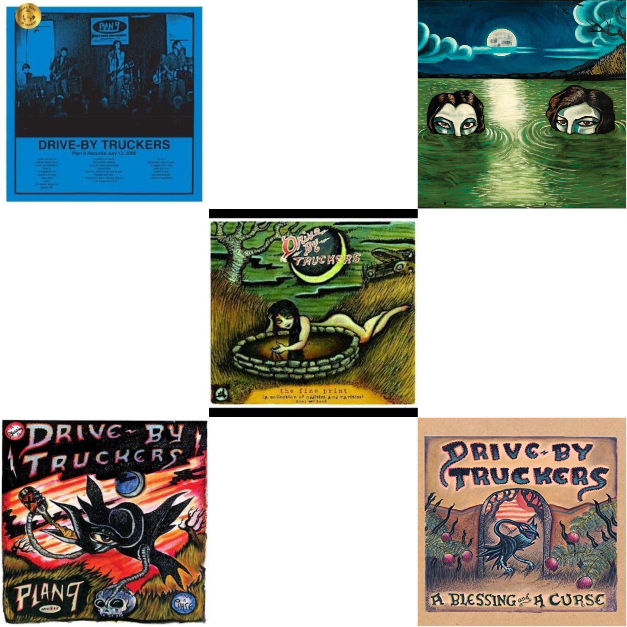 Drive-By Truckers - Plan 9 Records July 13, 2006 (3LP) & Plan 9 Records July 13, 2006 (3LP) & Fine Print (Clear With Green Splatter Vinyl/Limited Edition/2LP/180G) & English Oceans (10-Year Edition) (2LP/Sea-Glass Blue W/ D-Side Etching) & Blessing &