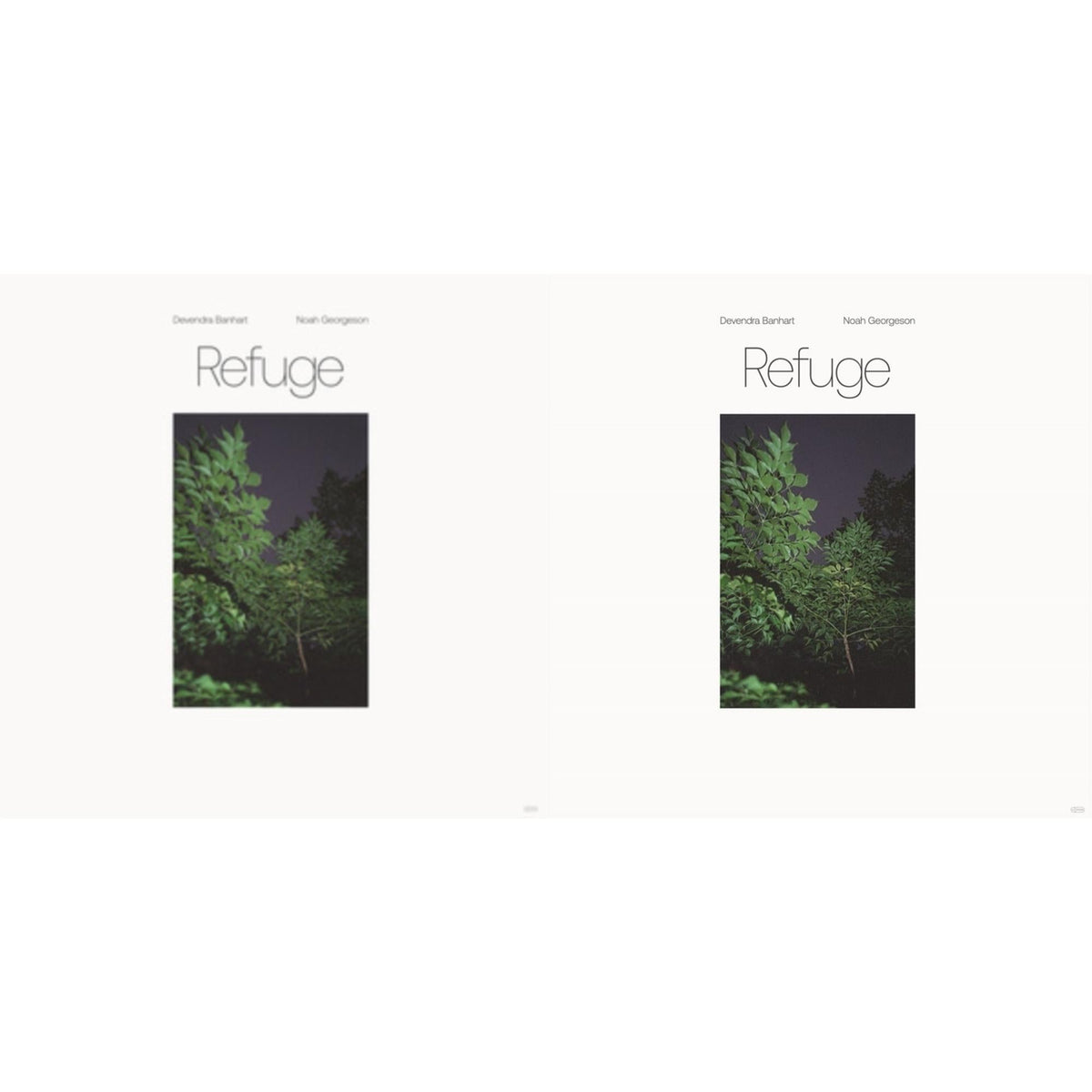 Devendra & Noah Georgeson Banhart - Refuge (Blue Seaglass Wave Translucent LP Vinyl) & Refuge