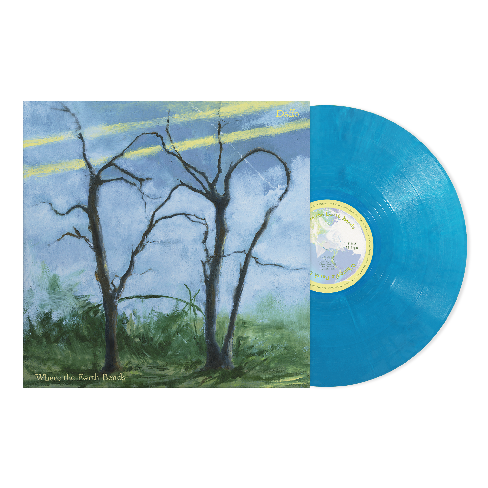 Where The Earth Bends - Blue Eco-Mix Vinyl Record