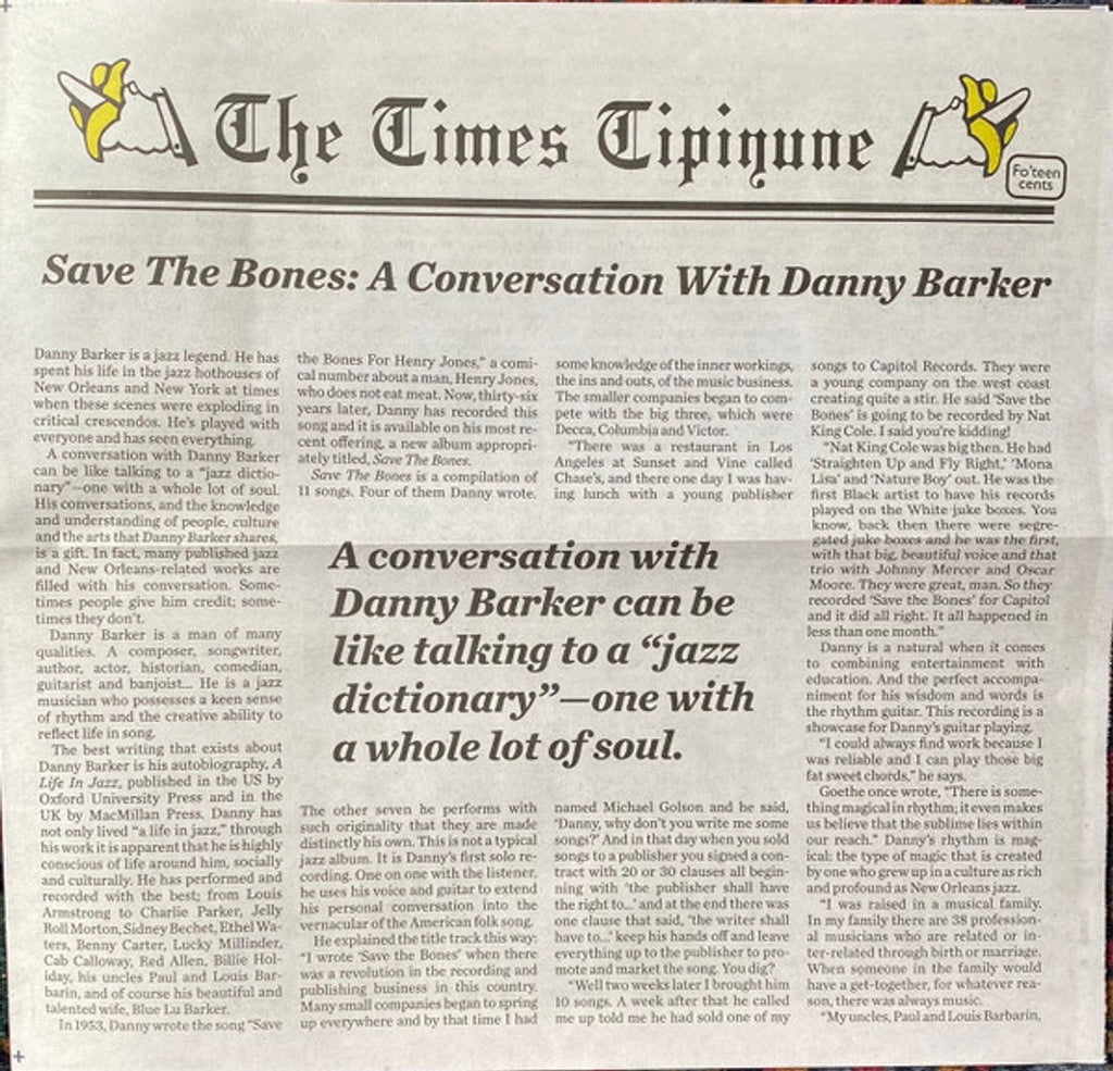 Danny Barker – Save The Bones (LP Vinyl) Vinyl Record