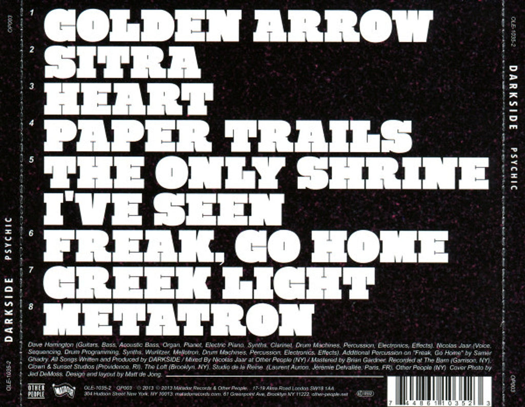Darkside – Psychic Music CD