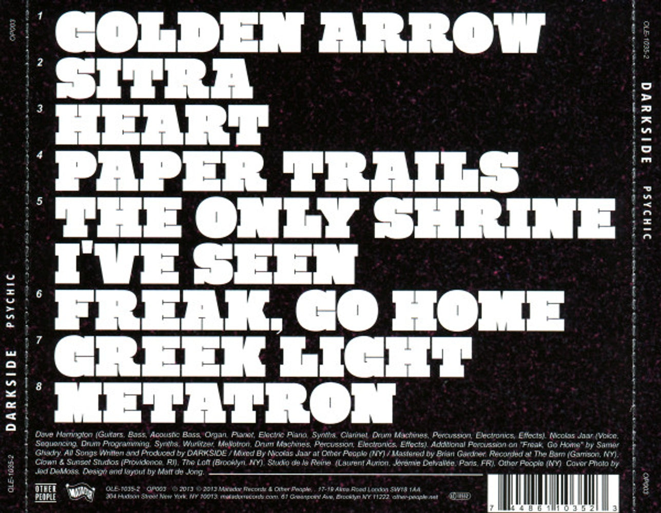 Darkside – Psychic Music CD