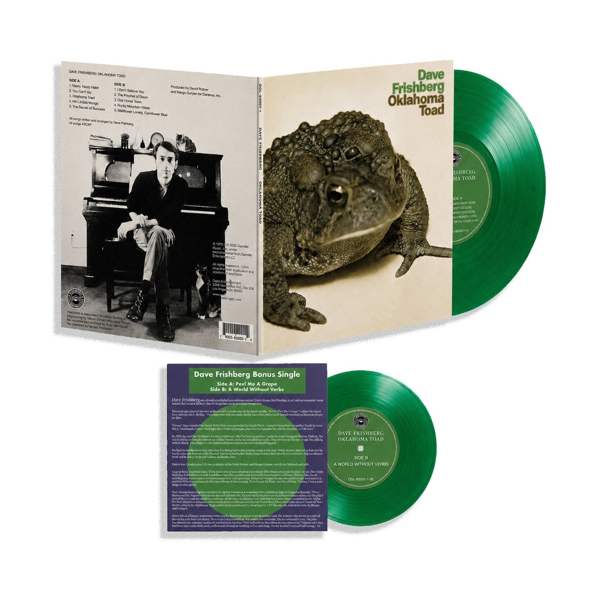 Dave Frishberg – Oklahoma Toad (Colored, Grn, Wsv, Reissue LP Vinyl) Vinyl Record