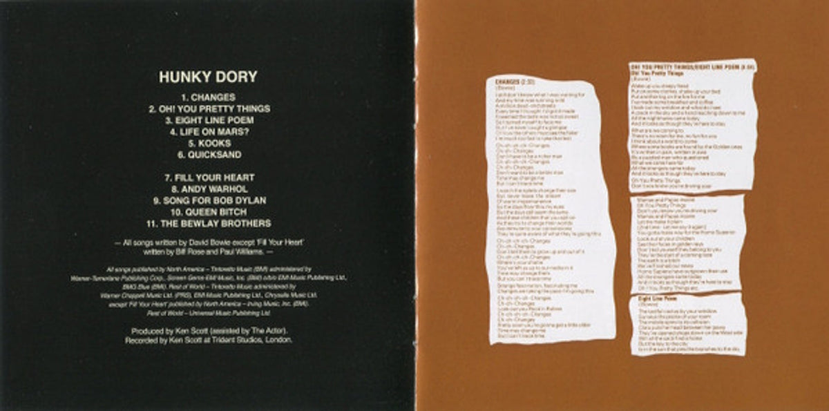David Bowie – Hunky Dory Music CD