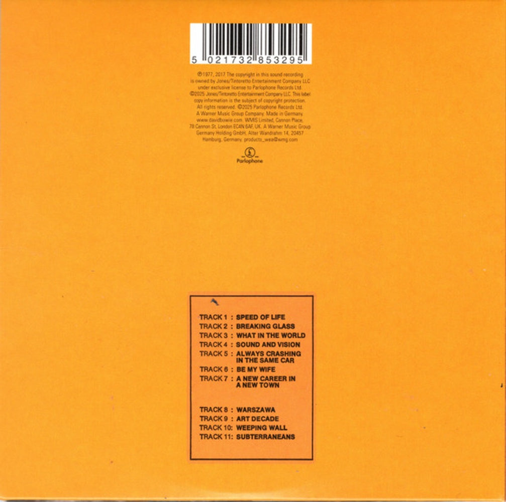 David Bowie – Low Music CD