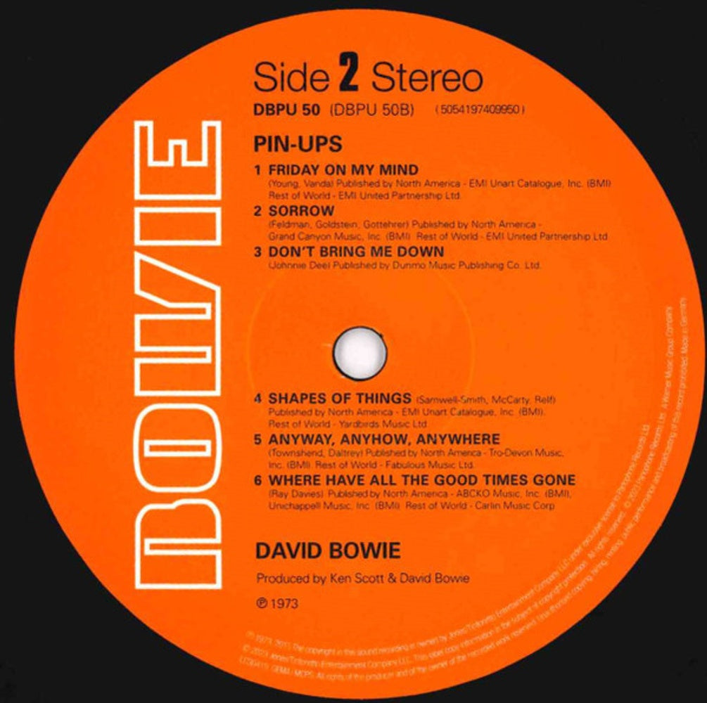 David Bowie – Pinups (LP Vinyl) Vinyl Record