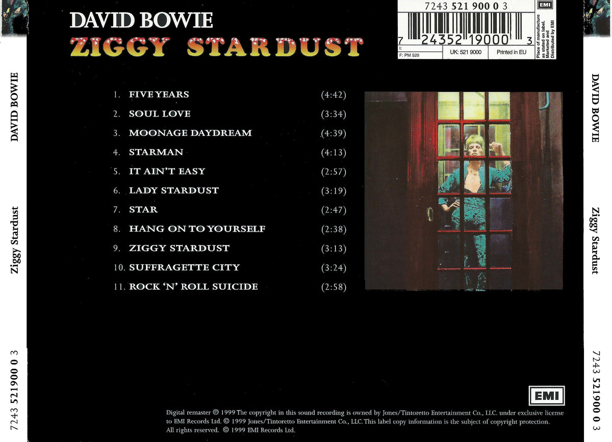 David Bowie – Rise And Fall Of Ziggy Stardust And The Spiders Music CD