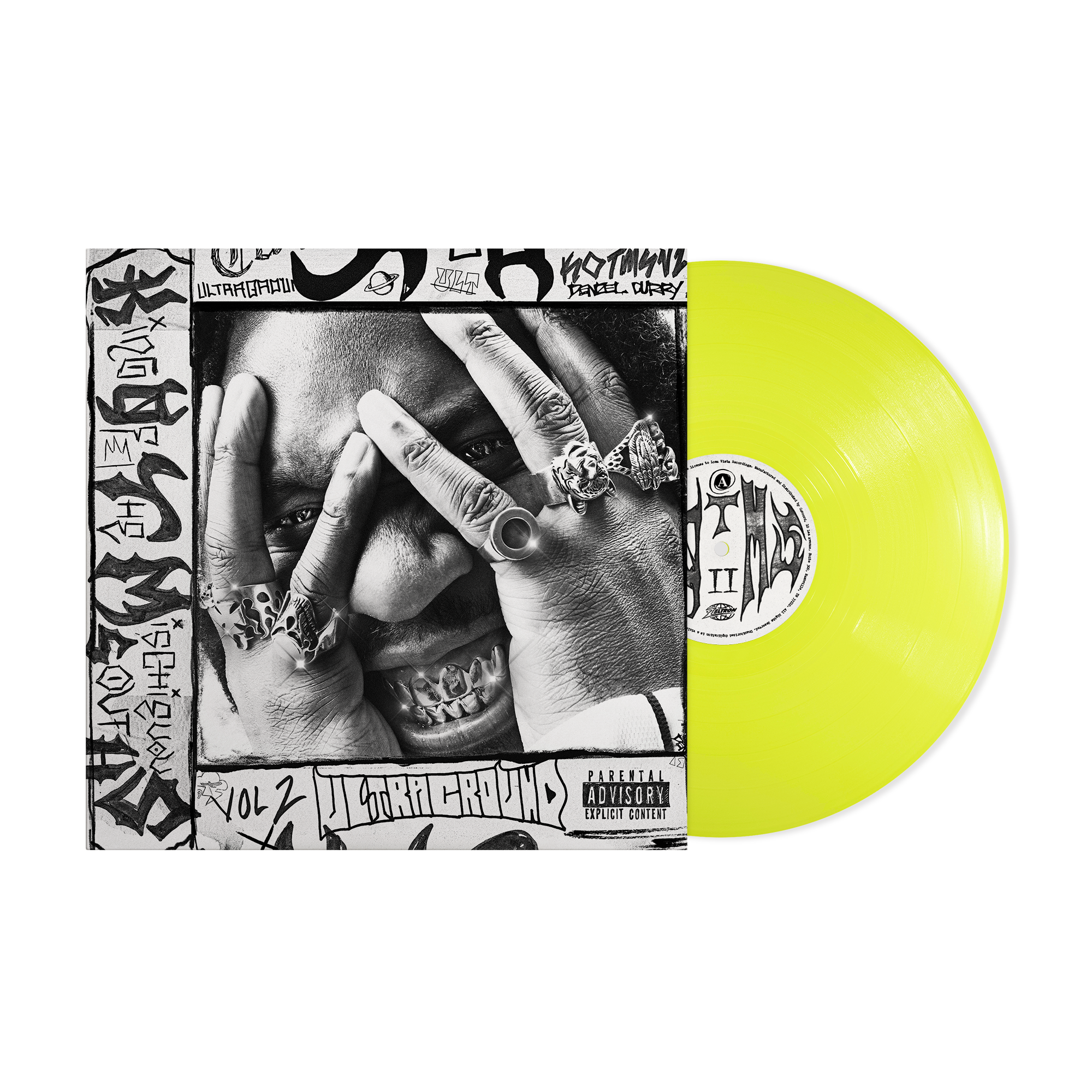 Denzel Curry ‘King Of The Mischievous South Vol. 2’ LP (Limited Edition – Only 500 Made, Translucent Highlighter Yellow Vinyl) Vinyl Record
