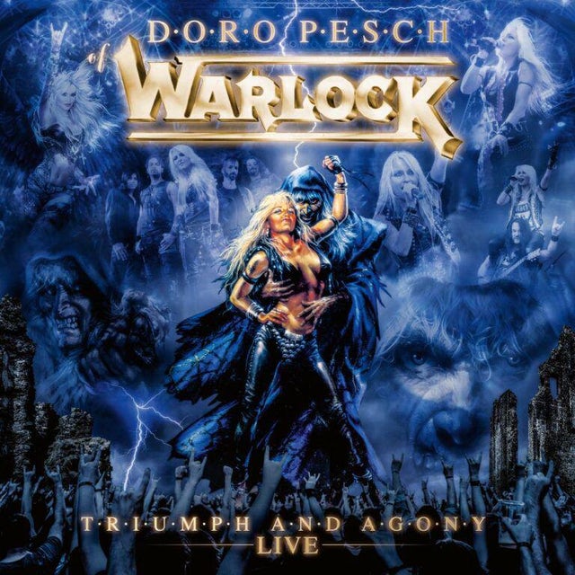 Warlock - Triumph & Agony Live (Marble Blue & White Vinyl) Vinyl Record