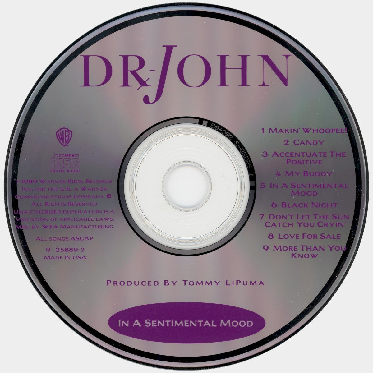 Dr. John – In a Sentimental Mood Music CD