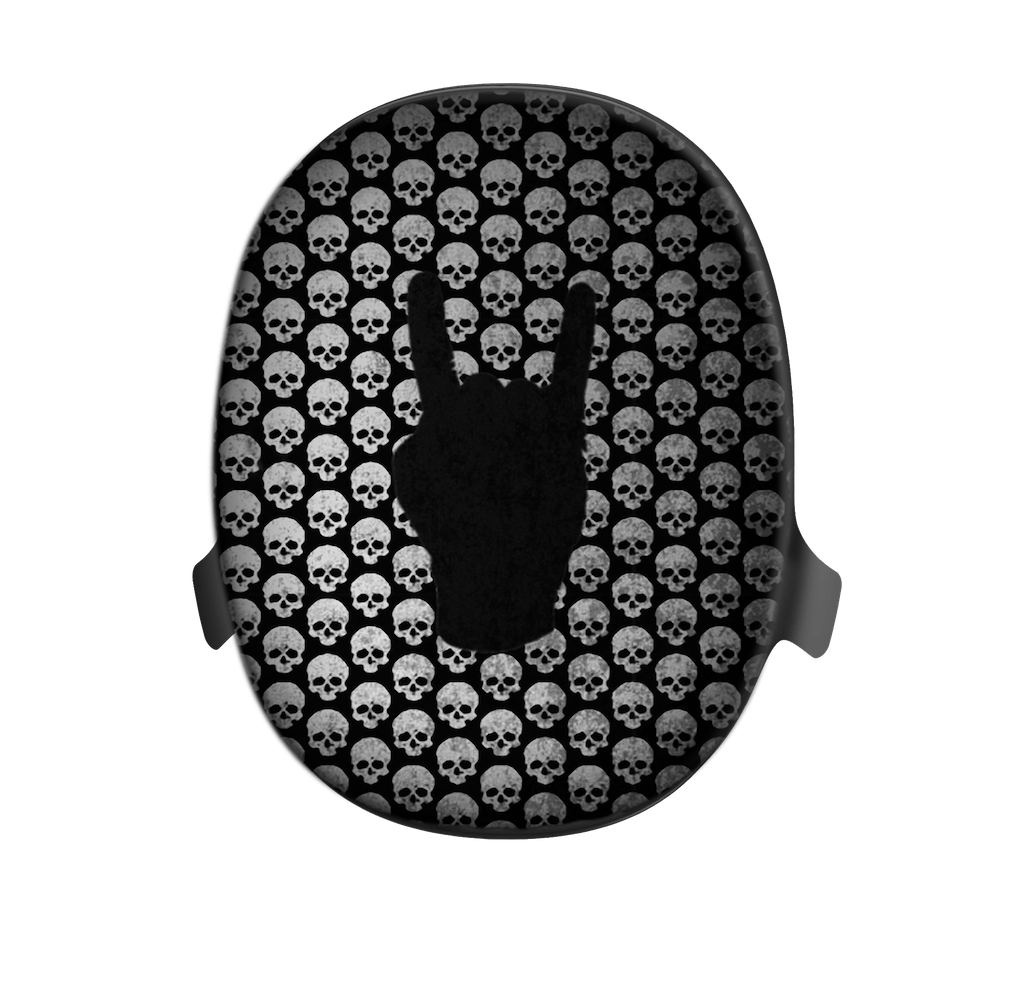 Horns Up Shells by Artist T1M Limited Edition HEAVYS Headphone Shells & Headphone Bundle