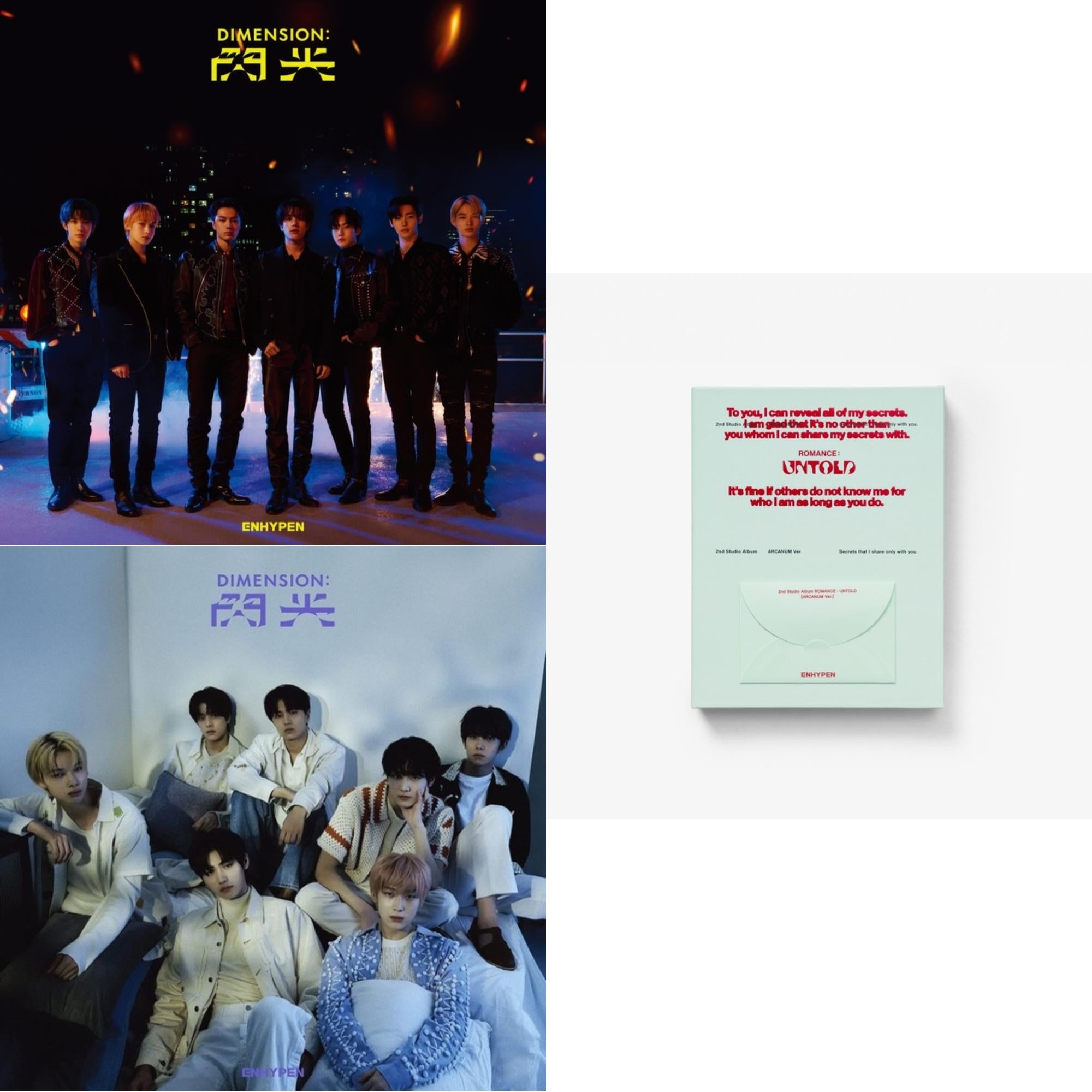Romance : Untold (Arcanum Ver.) & Dimension: Senkou (CD/DVD/Limited Edition A) & Dimension: Senkou (CD/Booklet/Limited Edition B)
