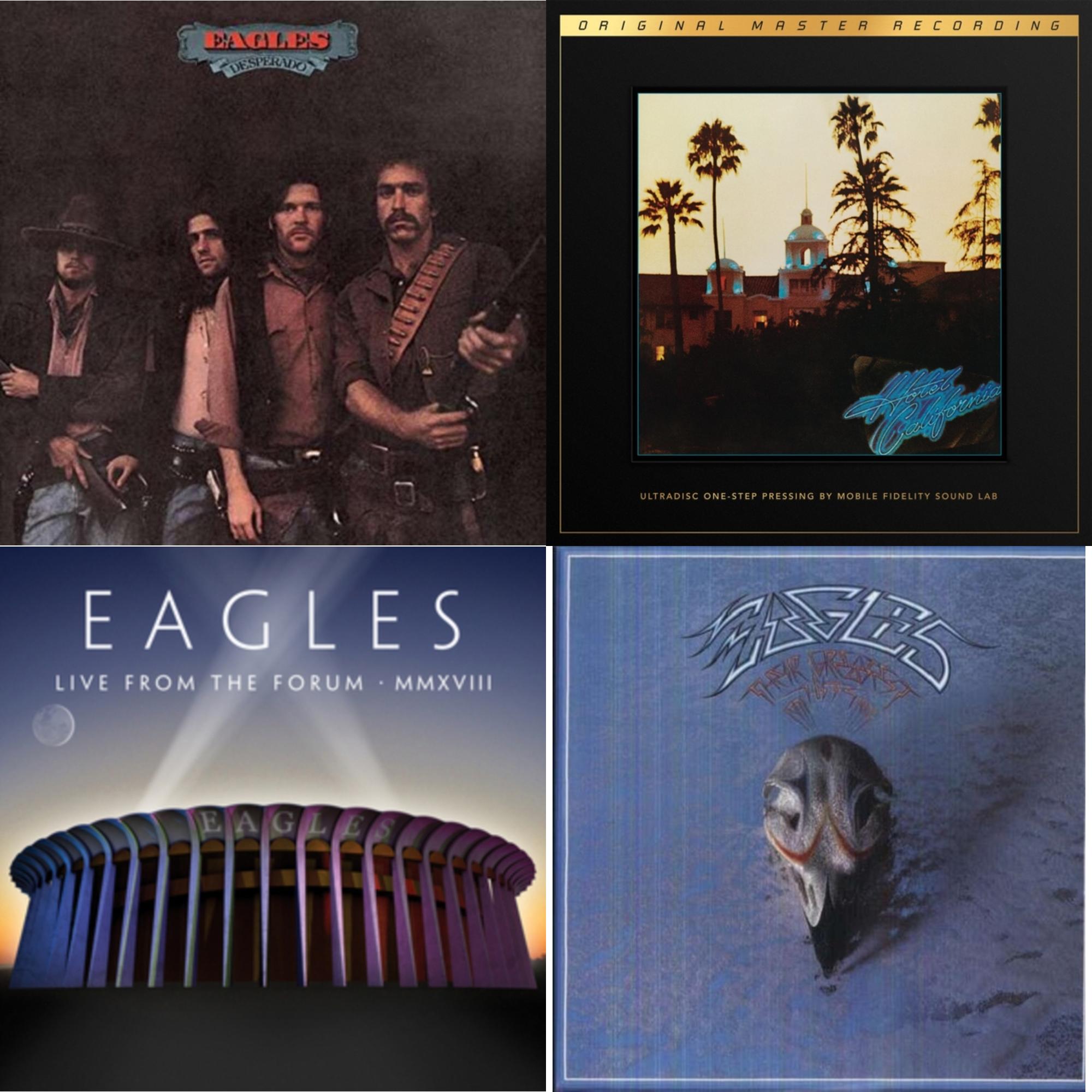 Desperado & Their Greatest Hits 1971-1975 & Live From The Forum Mmxviii (4LP/180G) & Hotel California (2LP/180G/45RPM Supervinyl Ultradisc One-Step/Original Masters/Limited/Numbered)