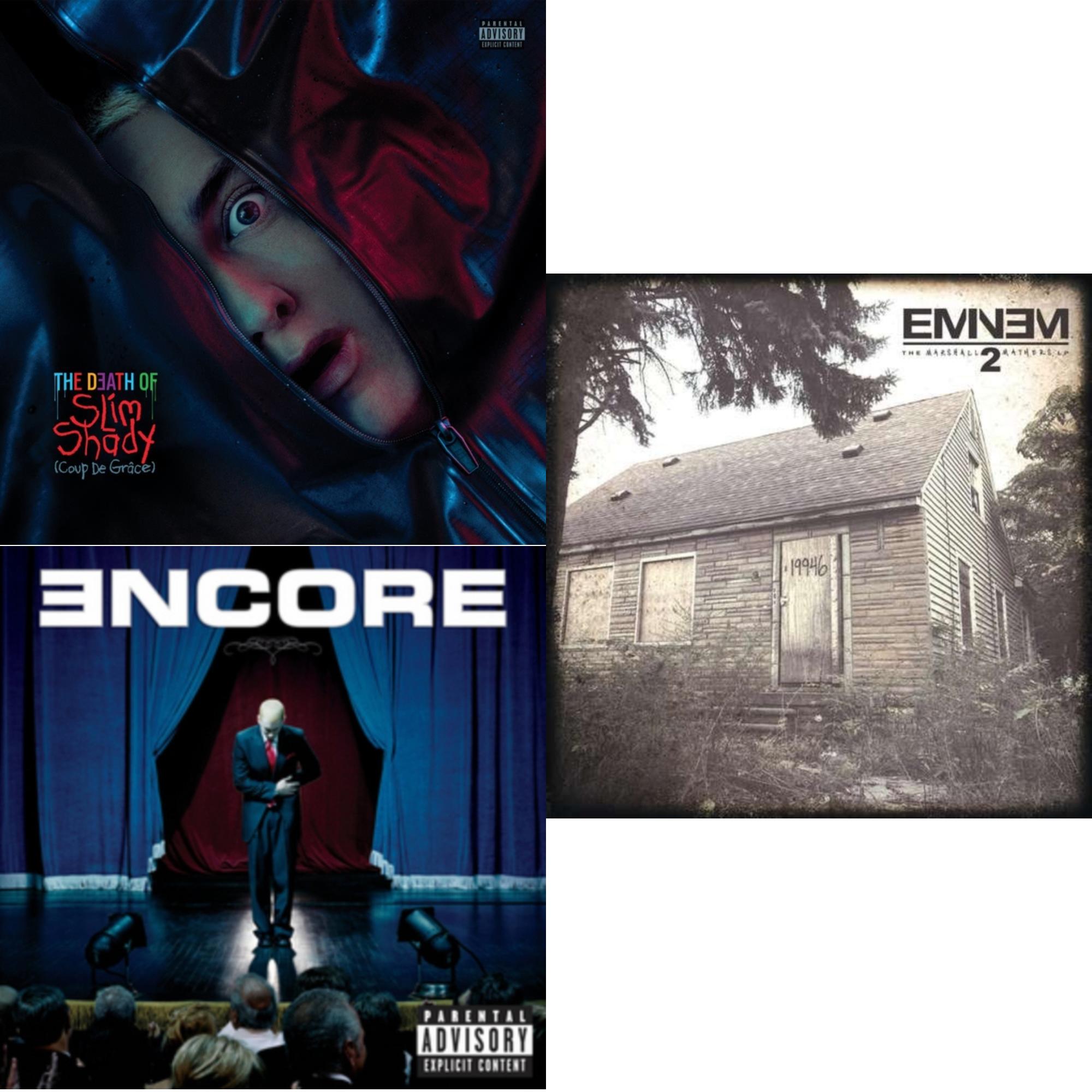 Death Of Slim Shady (Coup De Grace) (X) (Red/Blue Vinyl/2LP) & Encore & Marshall Mathers LP 2