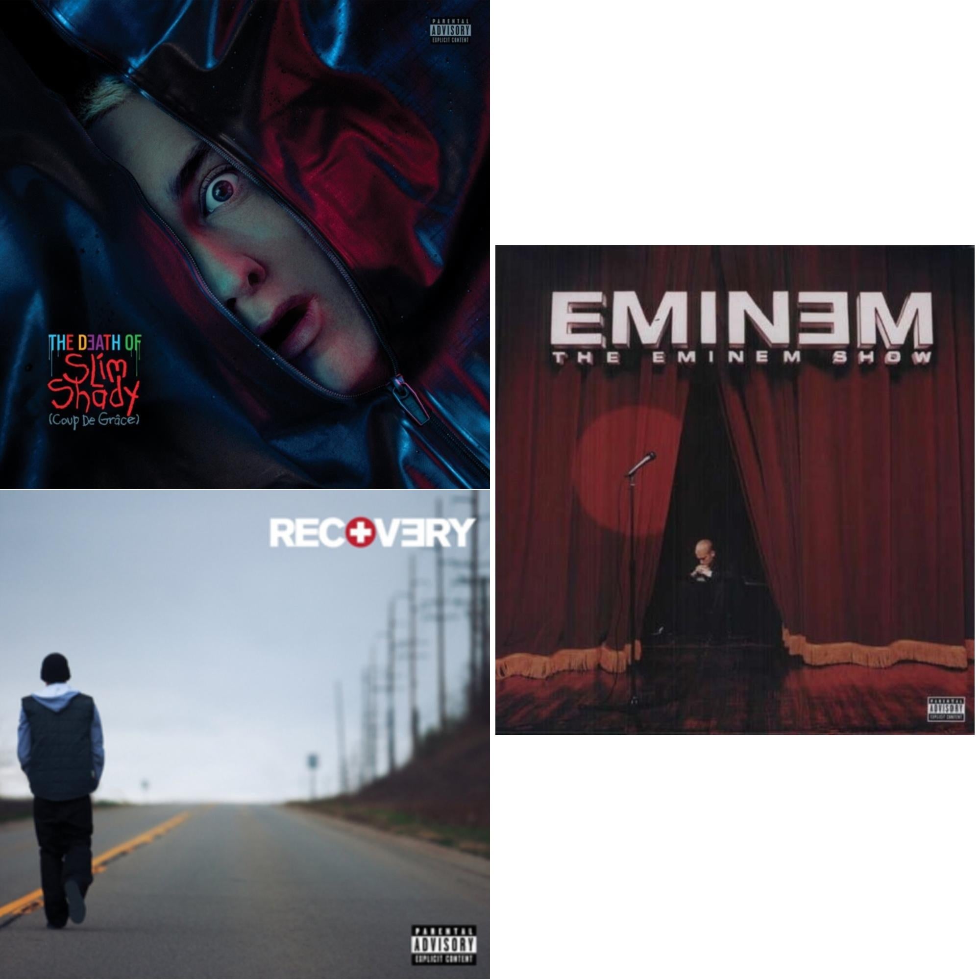 Death Of Slim Shady (Coup De Grace) (X) (Red/Blue Vinyl/2LP) & Recovery & Eminem Show