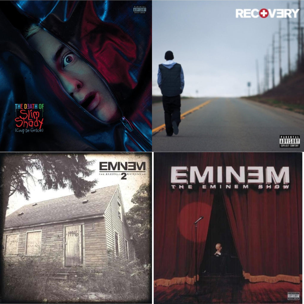 Death Of Slim Shady (Coup De Grace) (X) (Red/Blue Vinyl/2LP) & Recovery & Marshall Mathers LP 2 & Eminem Show