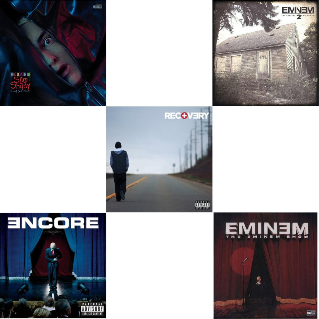 Death Of Slim Shady (Coup De Grace) (X) (Red/Blue Vinyl/2LP) & Encore & Recovery & Marshall Mathers LP 2 & Eminem Show