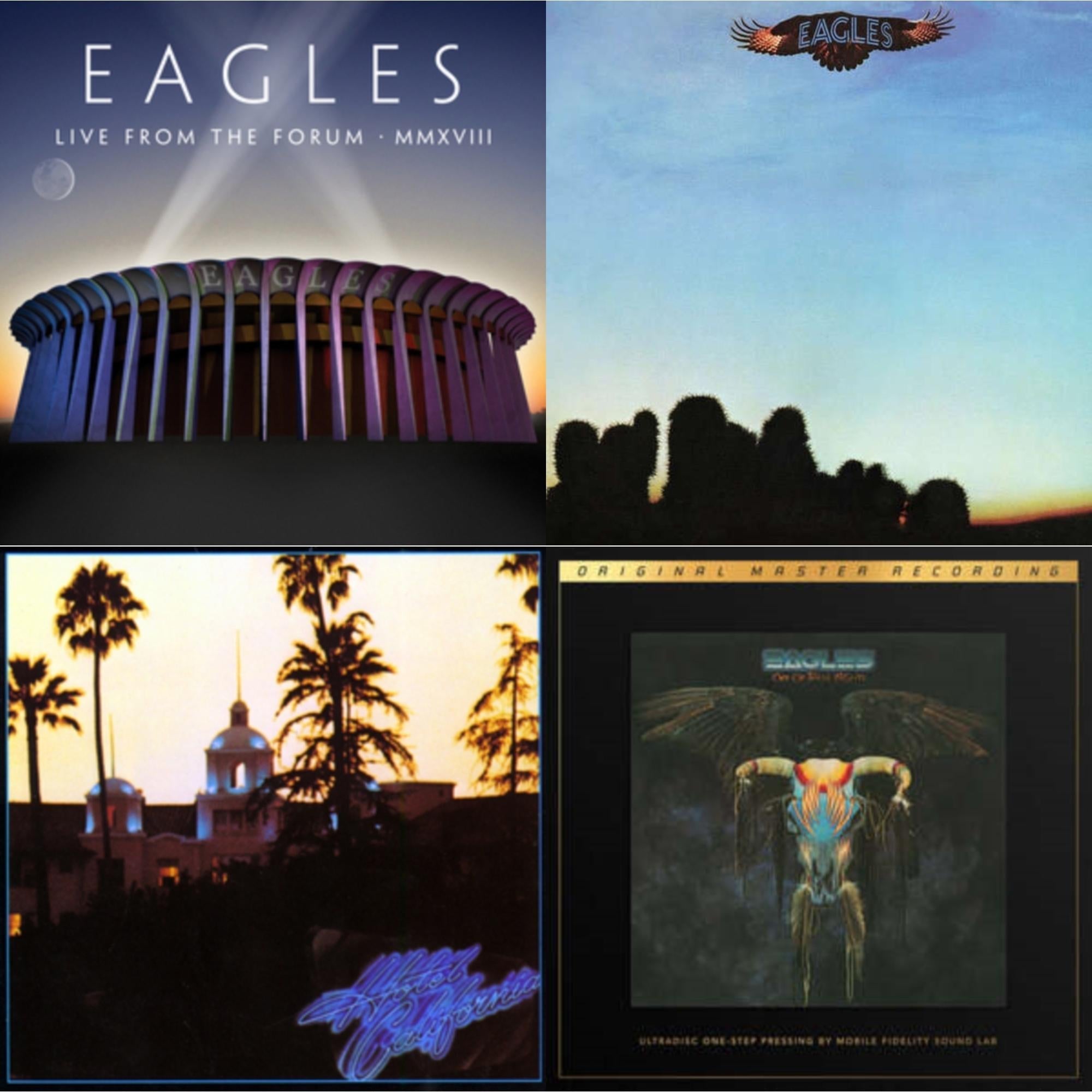 Hotel California & Eagles & Live From The Forum Mmxviii (4LP/180G) & One Of These Nights (2LP/180G/45RPM Supervinyl Ultradisc One-Step/Original Masters/Limited/Numbered)
