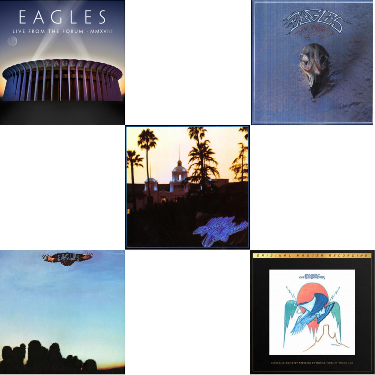 Hotel California & Eagles & Their Greatest Hits 1971-1975 & Live From The Forum Mmxviii (4LP/180G) & On The Border (2LP/180G/45RPM Supervinyl Ultradisc One-Step/Original Masters/Limited/Numbered)