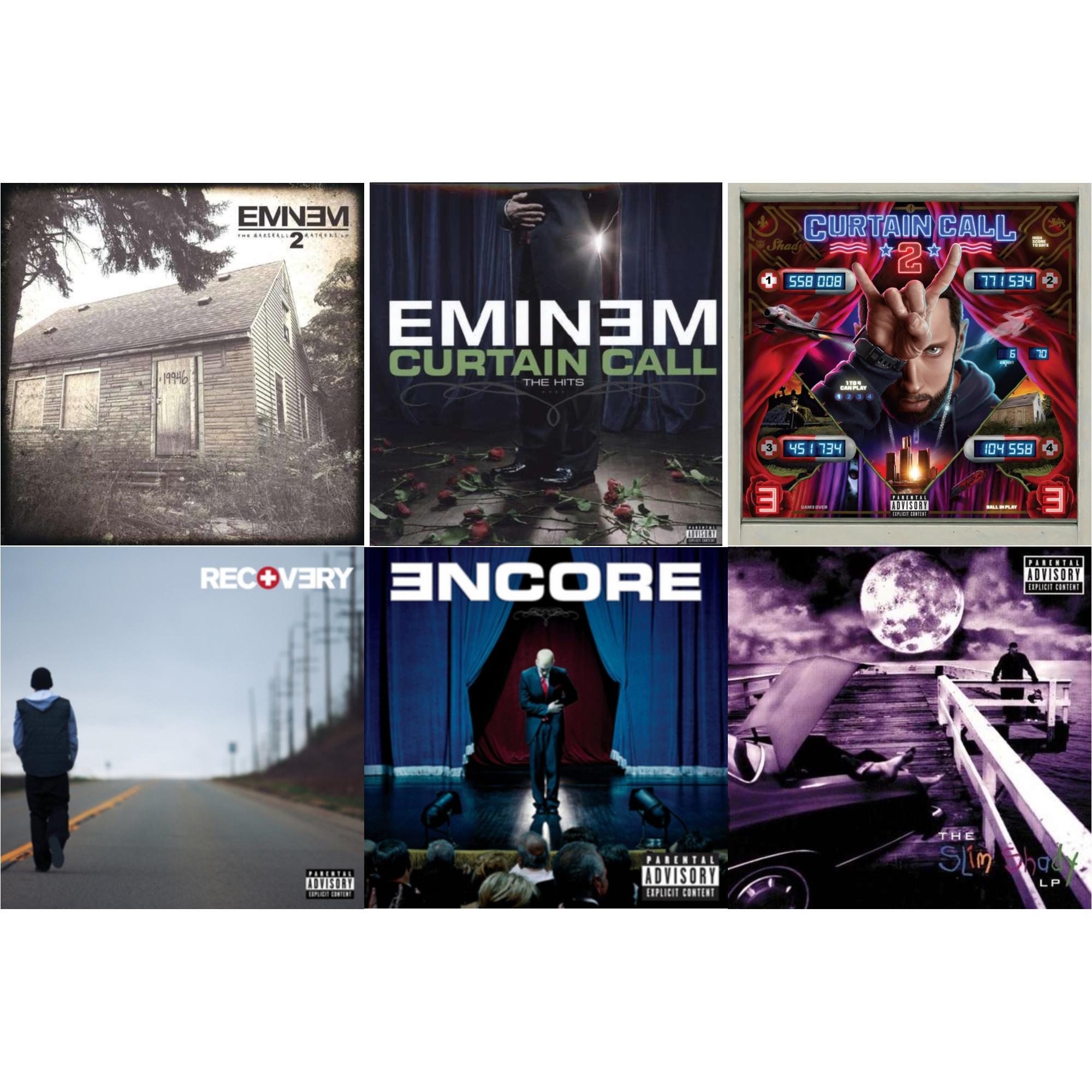 Curtain Call 2 (2LP) & Encore & Curtain Call: Hits & Recovery & Marshall Mathers LP 2 & Slim Shady LP