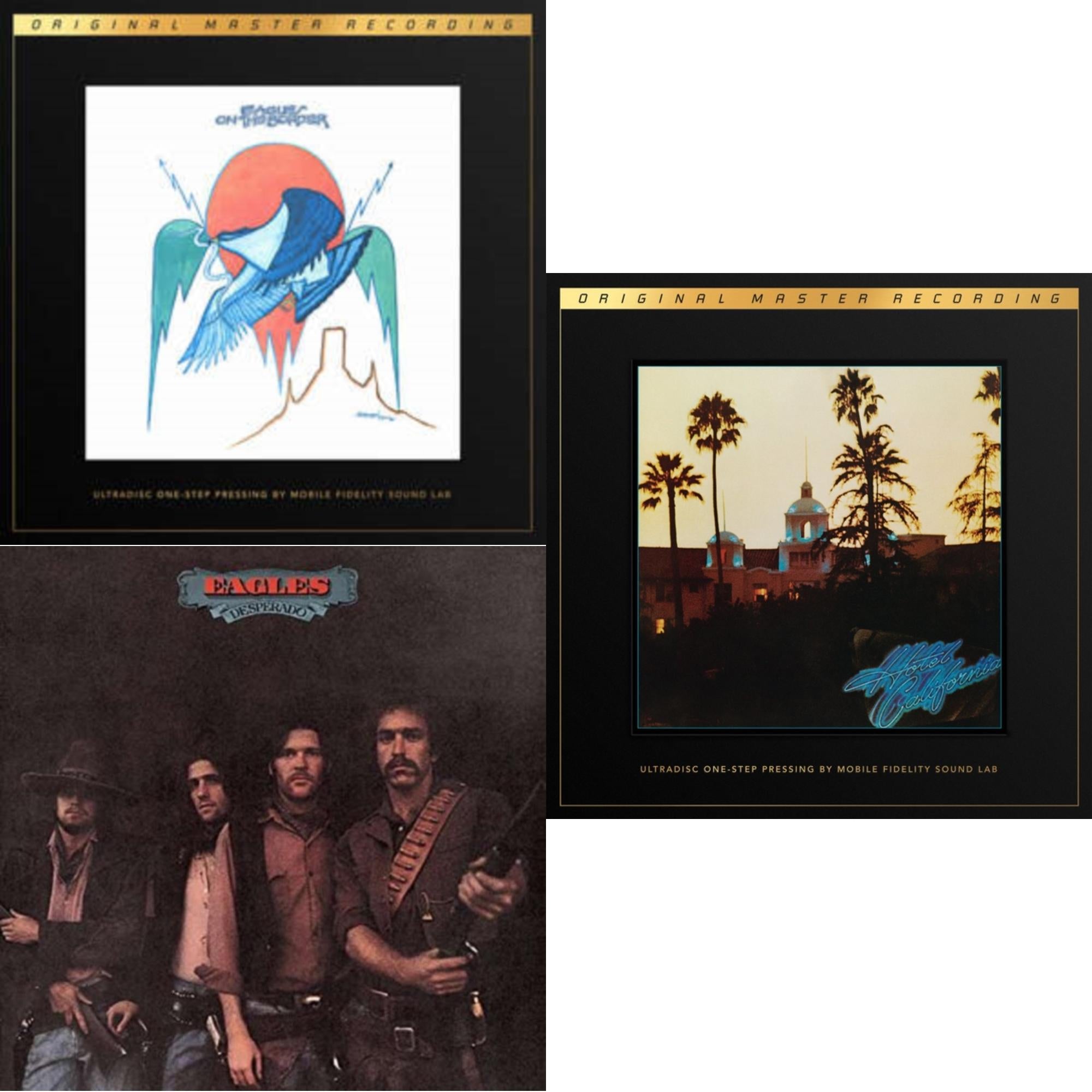 Desperado & On The Border (2LP/180G/45RPM Supervinyl Ultradisc One-Step/Original Masters/Limited/Numbered) & Hotel California (2LP/180G/45RPM Supervinyl Ultradisc One-Step/Original Masters/Limited/Numbered)