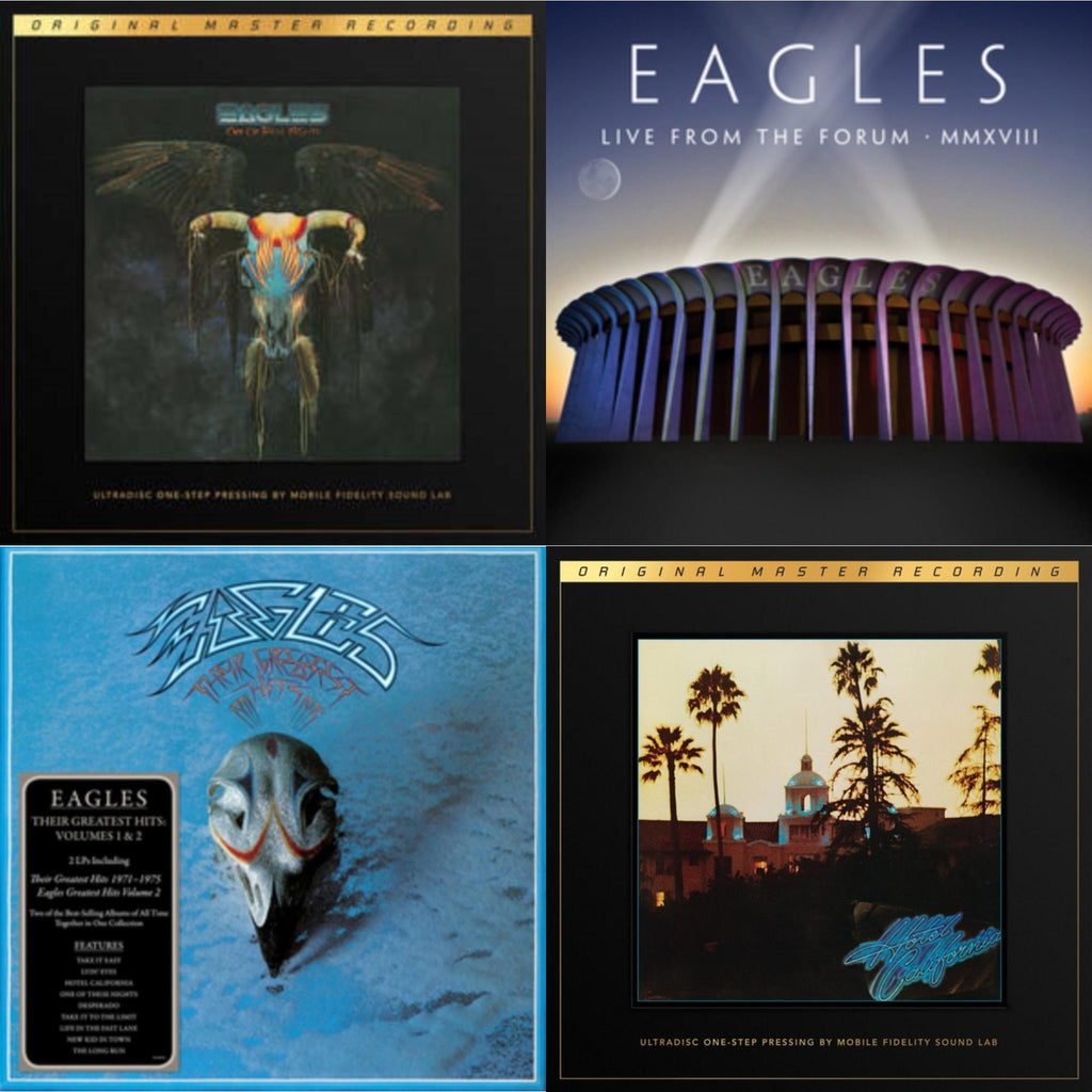 Eagles - Their Greatest Hits Vol.1 & 2 (2LP/180G) & Live From The Forum Mmxviii (4LP/180G) & One Of These Nights (2LP/180G/45RPM Supervinyl Ultradisc One-Step/Original Masters/Limited/Numbered) & Hotel California (2LP/180G/45RPM Supervinyl Ultradisc