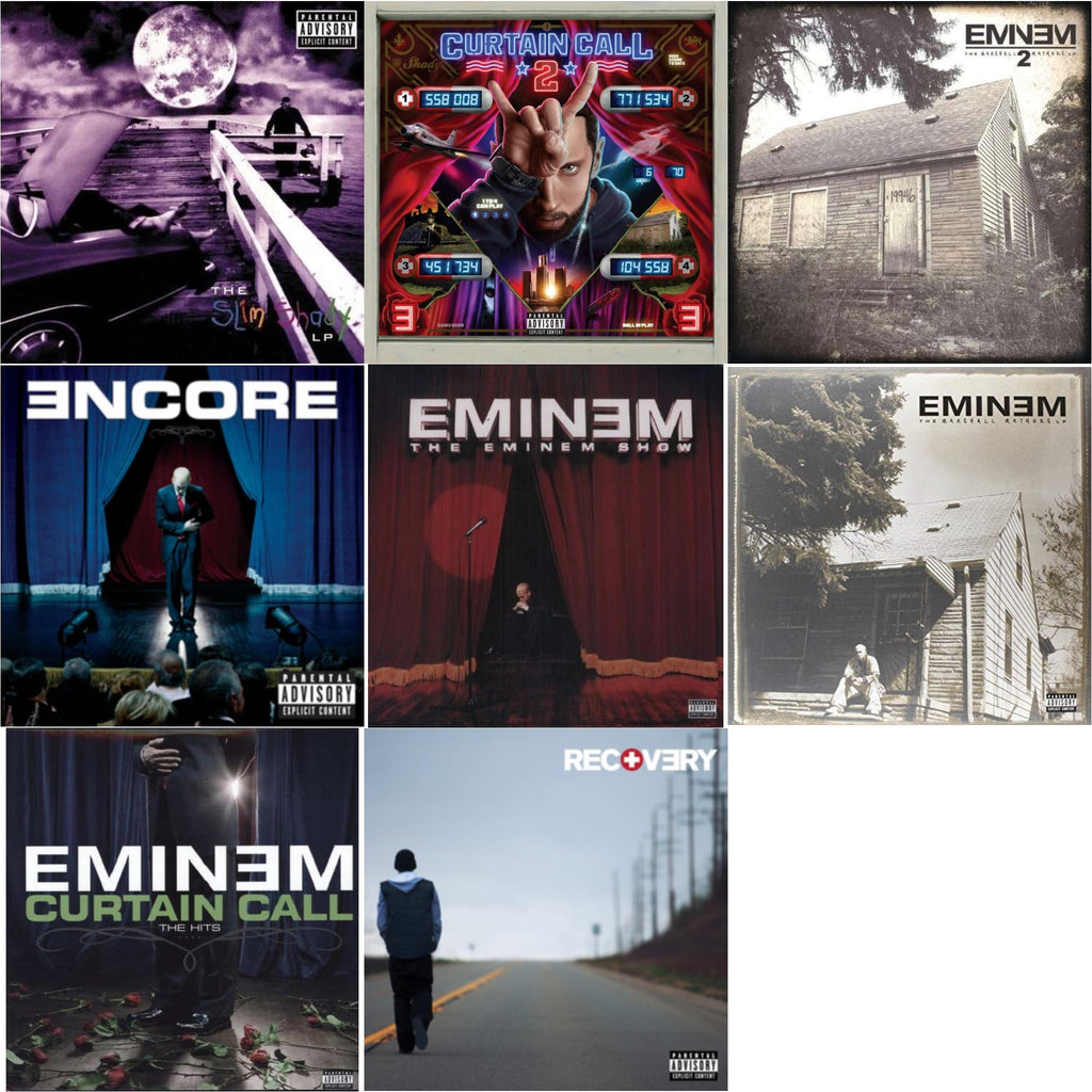 Curtain Call 2 (2LP) & Encore & Curtain Call: Hits & Recovery & Marshall Mathers LP 2 & Slim Shady LP & Marshall Mathers LP & Eminem Show