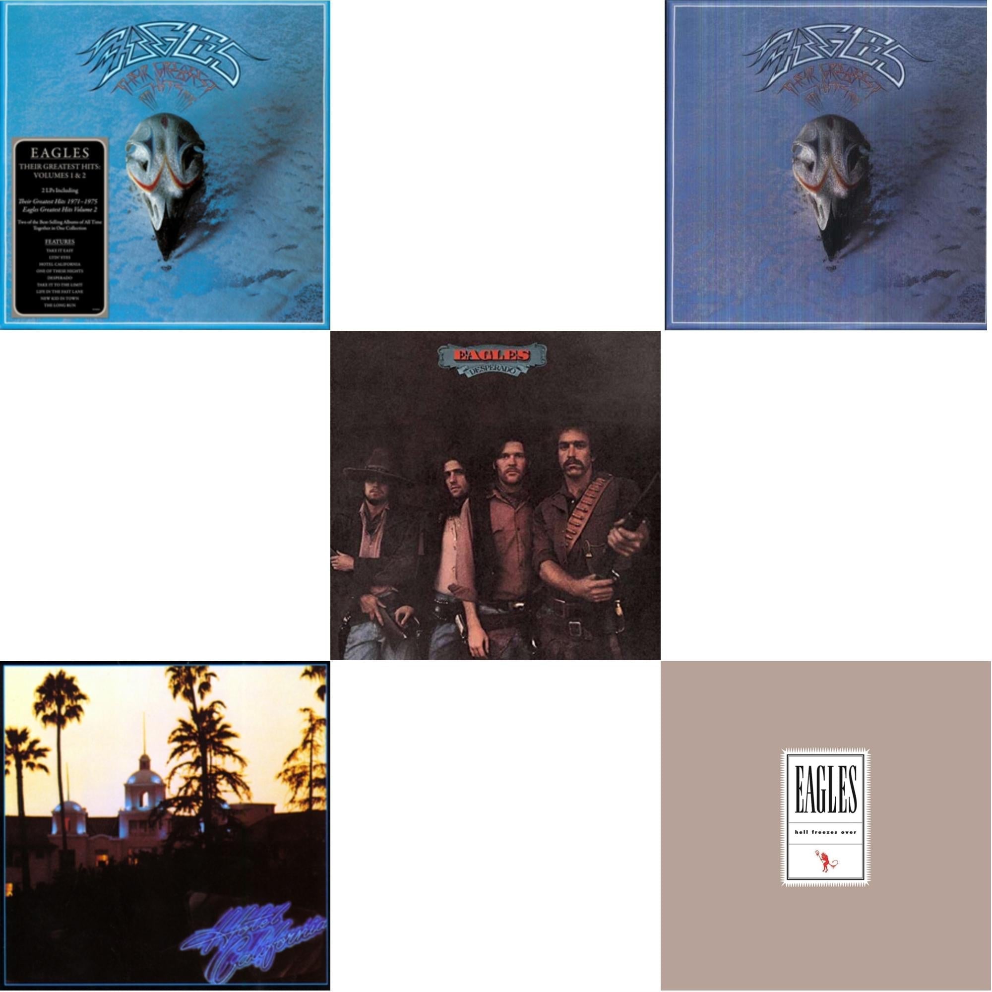 Their Greatest Hits Vol.1 & 2 (2LP/180G) & Hotel California & Desperado & Their Greatest Hits 1971-1975 & Hell Freezes Over (2LP/Remastered)