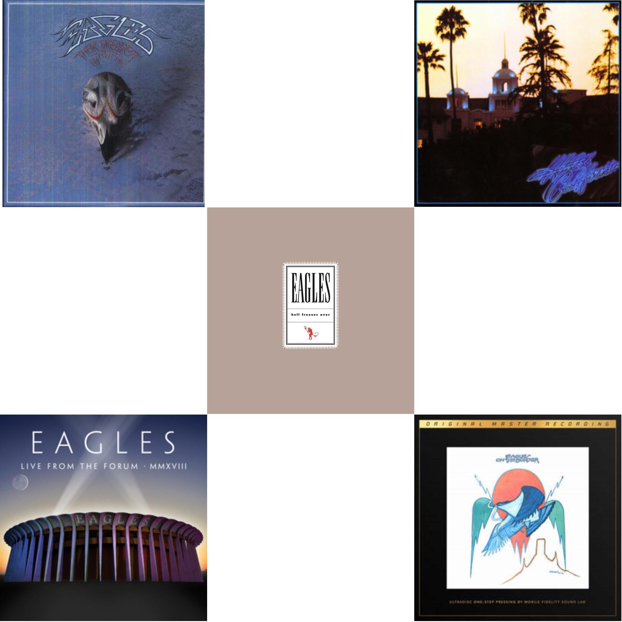 Hotel California & Their Greatest Hits 1971-1975 & Hell Freezes Over (2LP/Remastered) & Live From The Forum Mmxviii (4LP/180G) & On The Border (2LP/180G/45RPM Supervinyl Ultradisc One-Step/Original Masters/Limited/Numbered)