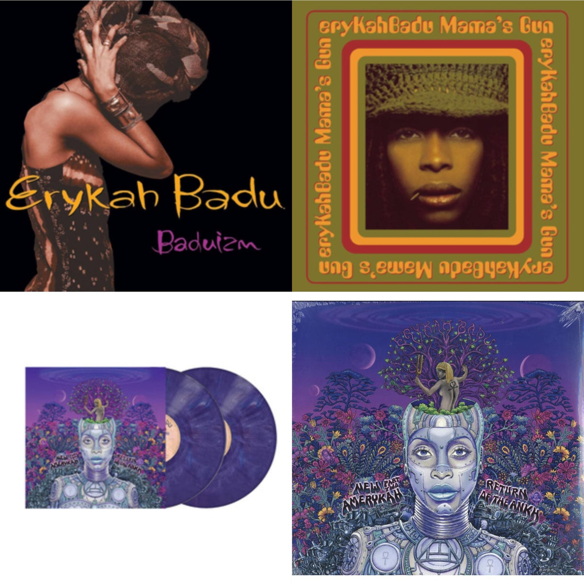 New Amerykah Part Two (Return Of The Ankh) (Violet Vinyl/2LP) & New Amerykah Part 2: Return Of Ankh & Baduizm & Mama's Gun