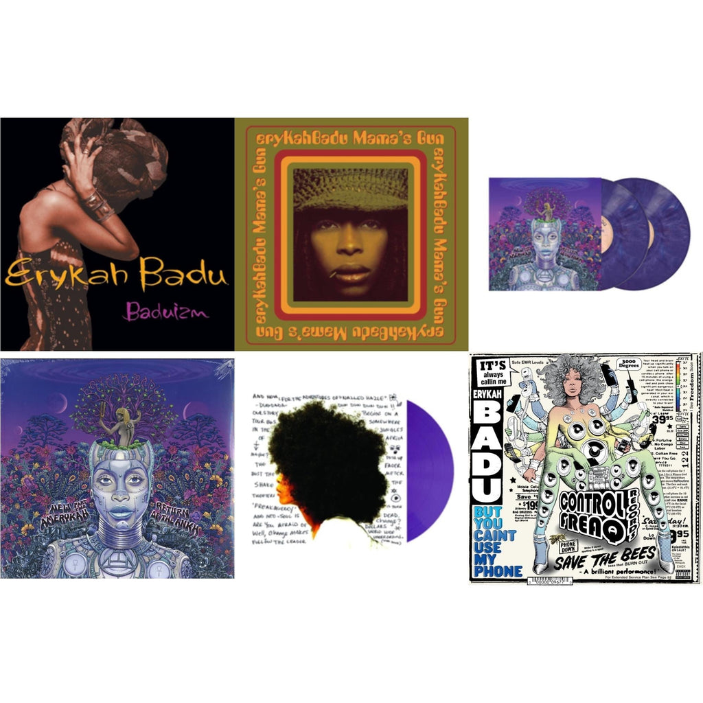 Worldwide Underground (Purple LP Vinyl) & New Amerykah Part Two (Return Of The Ankh) (Violet Vinyl/2LP) & But You Caint Use My Phone (Purple LP Vinyl) & New Amerykah Part 2: Return Of Ankh & Baduizm & Mama's Gun