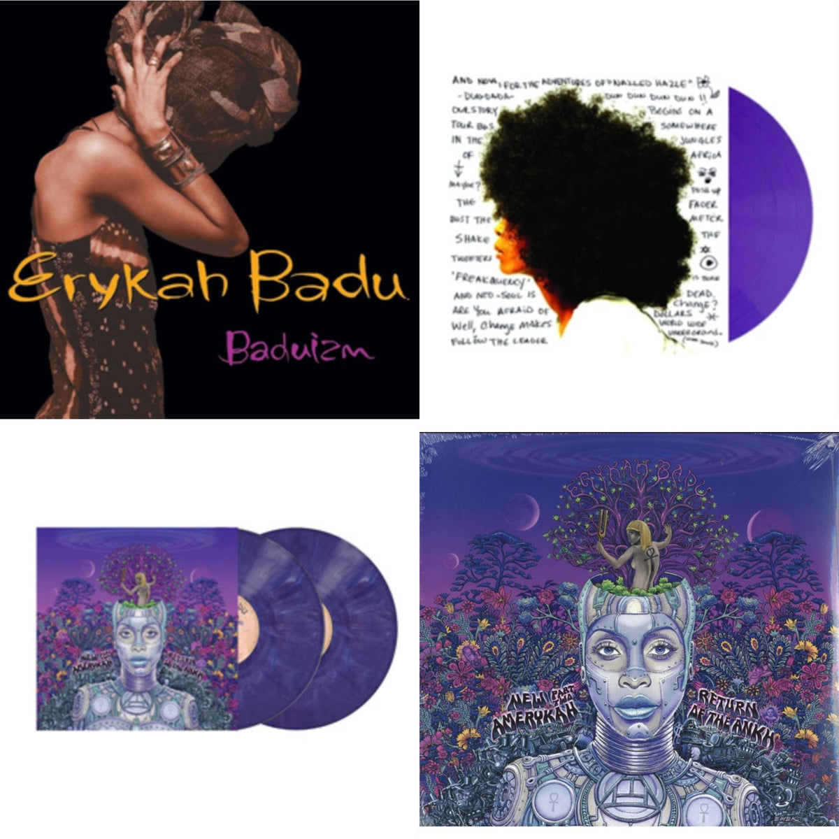 Worldwide Underground (Purple LP Vinyl) & New Amerykah Part Two (Return Of The Ankh) (Violet Vinyl/2LP) & New Amerykah Part 2: Return Of Ankh & Baduizm