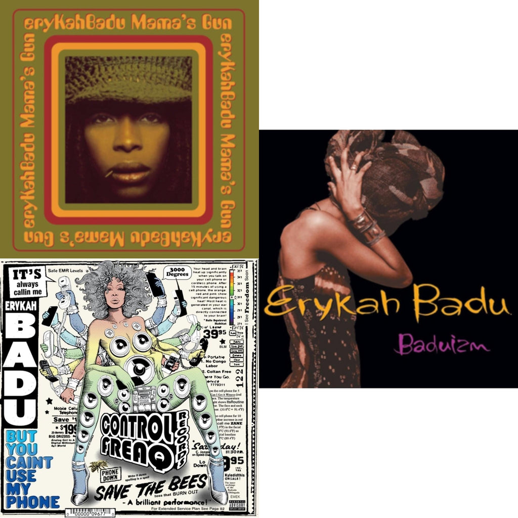 Erykah Badu - But You Caint Use My Phone (Purple LP Vinyl) & Baduizm & Mama's Gun