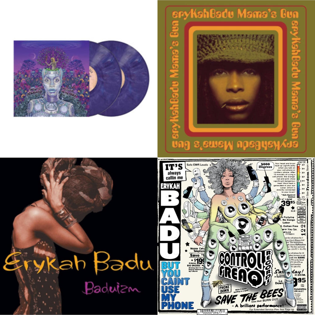 Erykah Badu - New Amerykah Part Two (Return Of The Ankh) (Violet Vinyl/2LP) & Mama's Gun & Baduizm & But You Caint Use My Phone (Purple LP Vinyl)