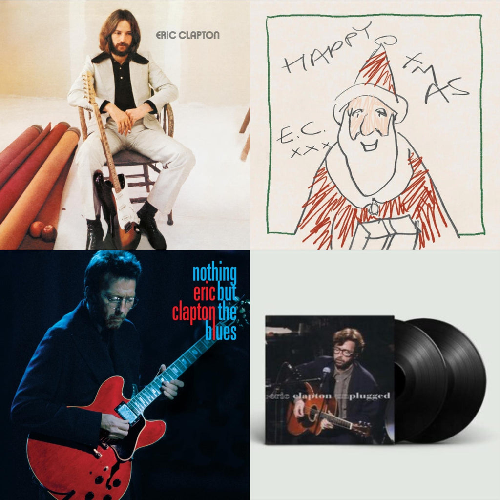 Eric Clapton - Nothing But The Blues (2LP/2CD/Blu-Ray/Book/Extras) & Unplugged & Eric Clapton & Happy Xmas (2LP/180G/45RPM Vinyl)