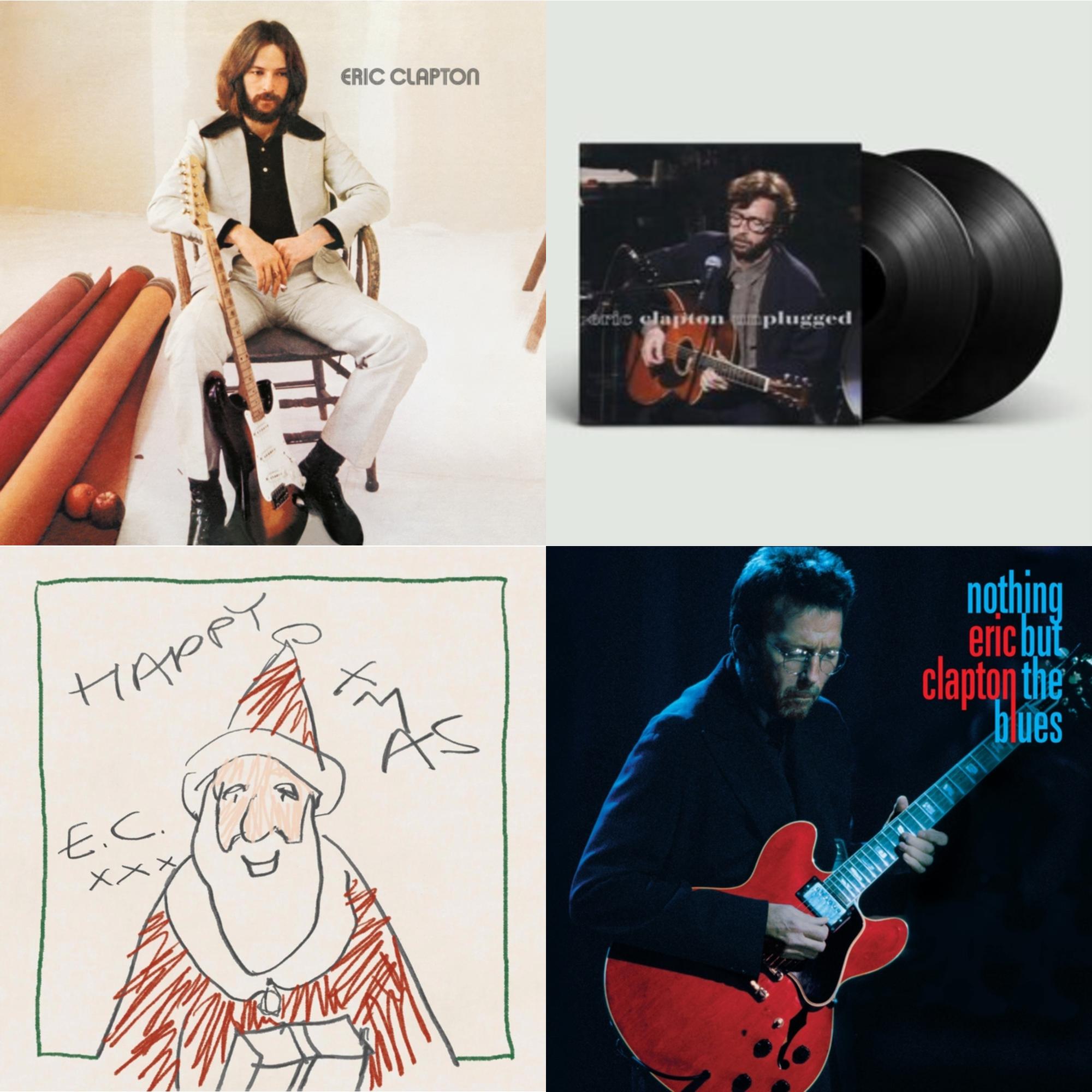 Eric Clapton - Nothing But The Blues (2LP/2CD/Blu-Ray/Book/Extras) & Unplugged & Eric Clapton & Happy Xmas (2LP/180G/45RPM Vinyl)
