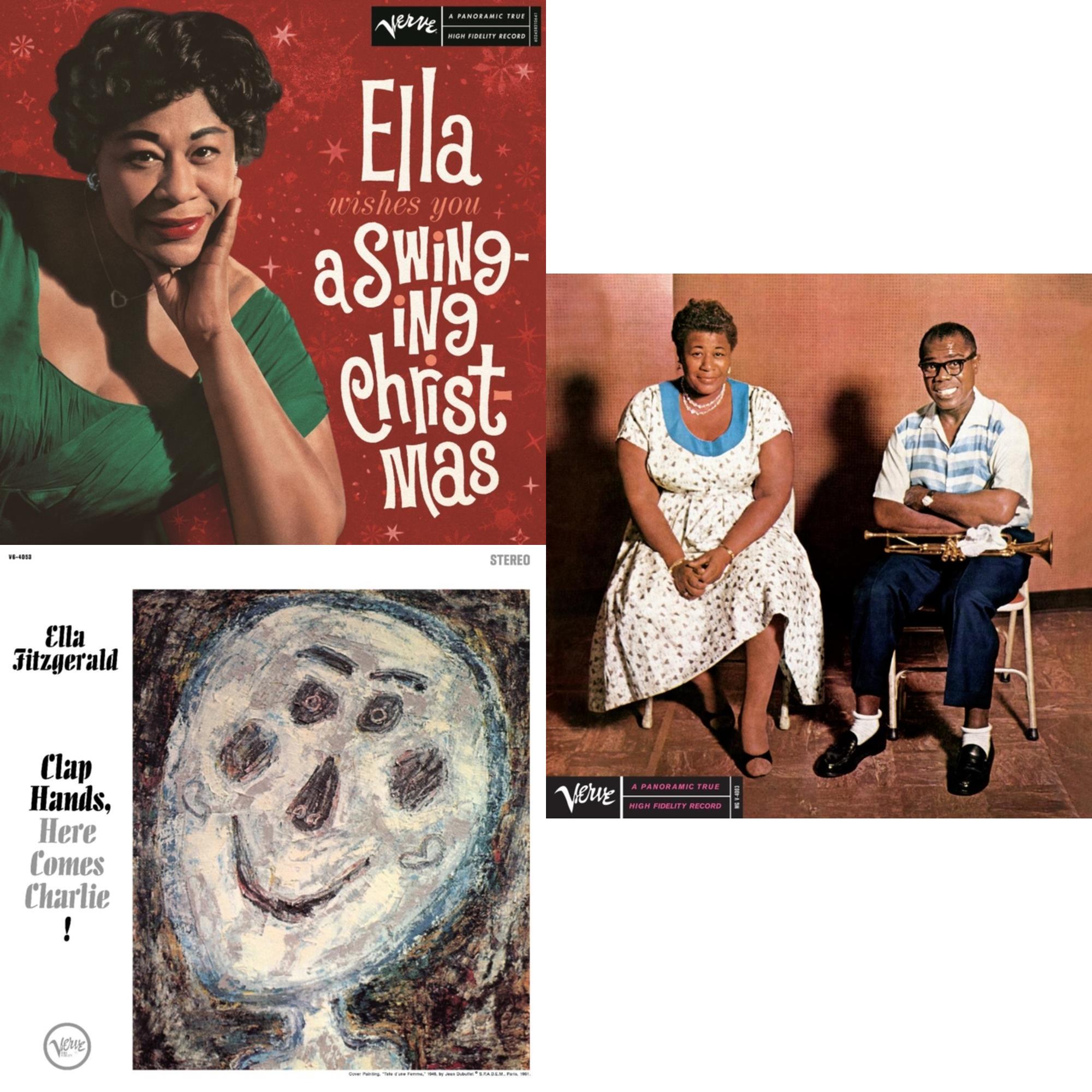 Ella & Louis (Verve Acoustic Sounds Series) & Ella Wishes You A Swinging Christmas (Ruby Red LP Vinyl) & Clap Hands, Here Comes Charlie! (Verve Acoustic Sound Series)