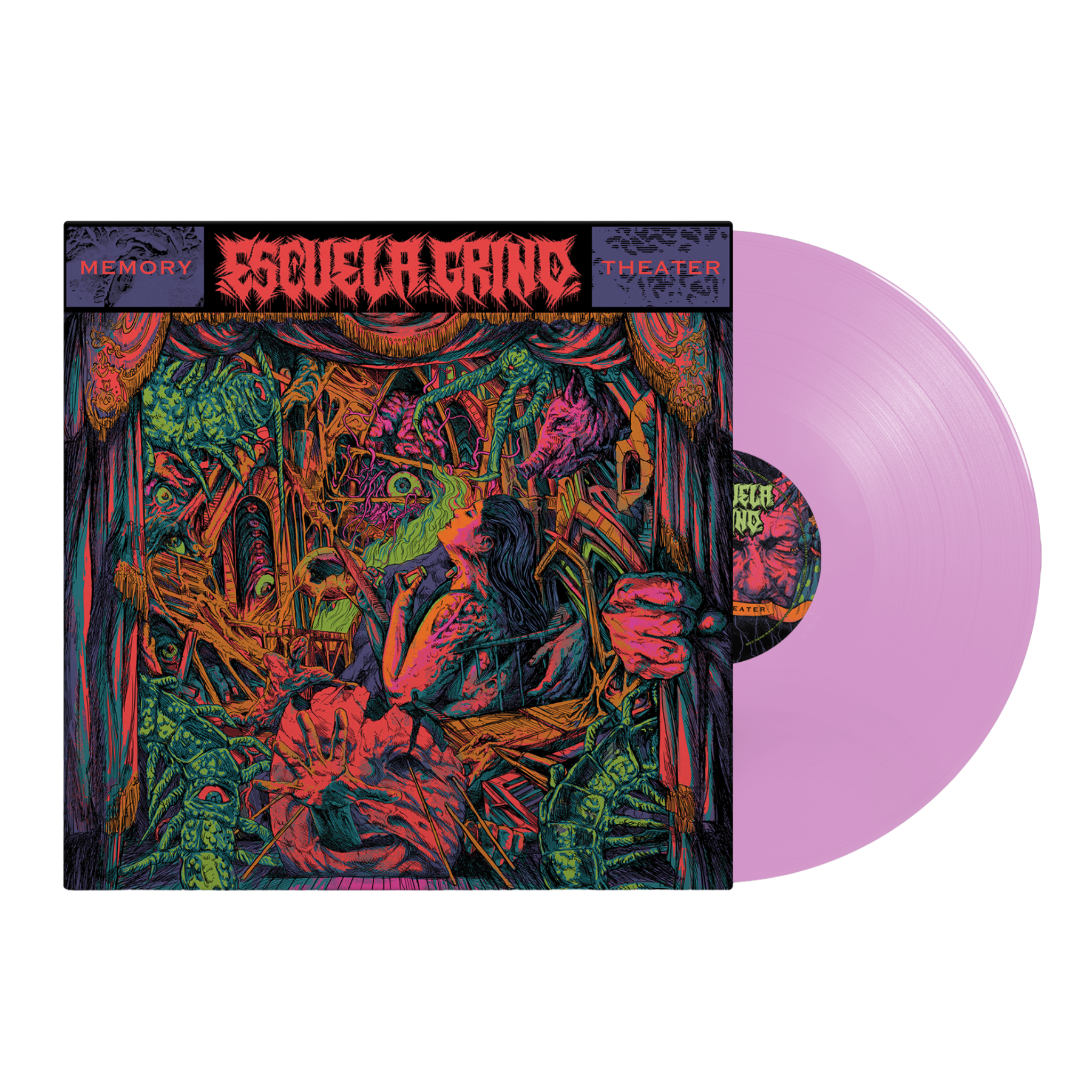 Escuela Grind - Memory Theater Indie Retail Pink Vinyl Record